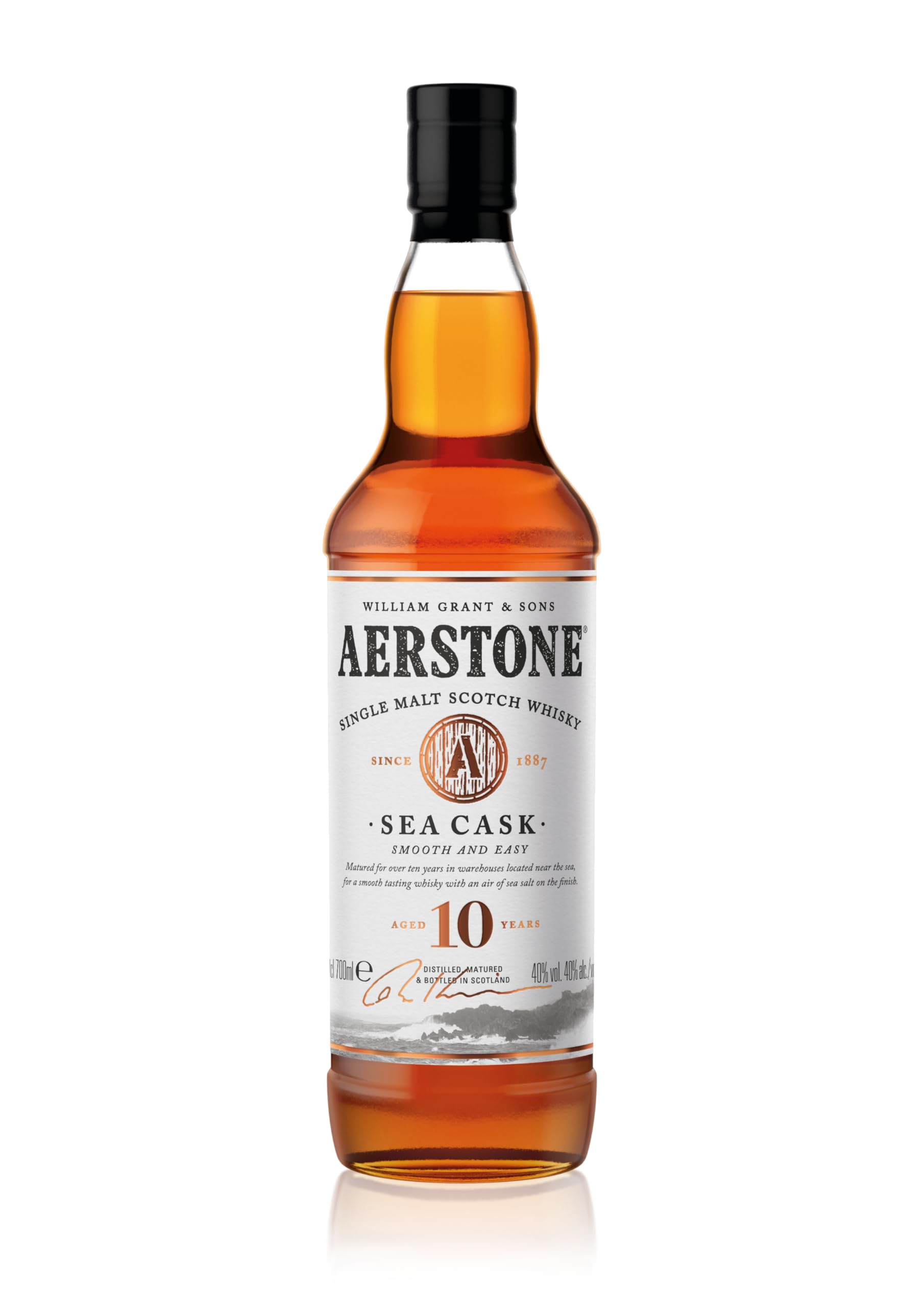 Aerstone 10 Years Old SEA CASK Single Malt 40% Vol. 0,7l en boîte cadeau — Whisky — Piscosaveur