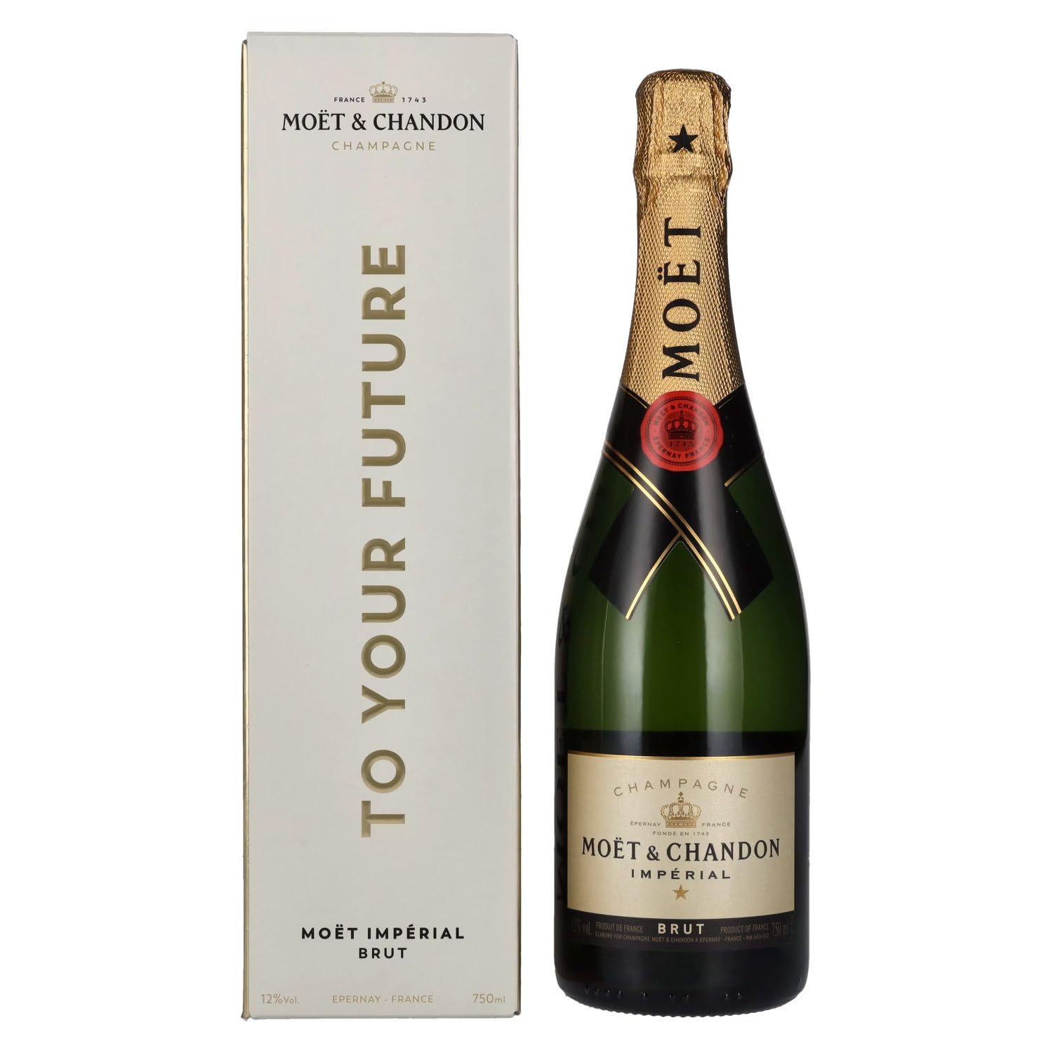Moët & Chandon Champagne IMPÉRIAL Brut Milestones 12% Vol. 0,75l en bo — Piscosaveur