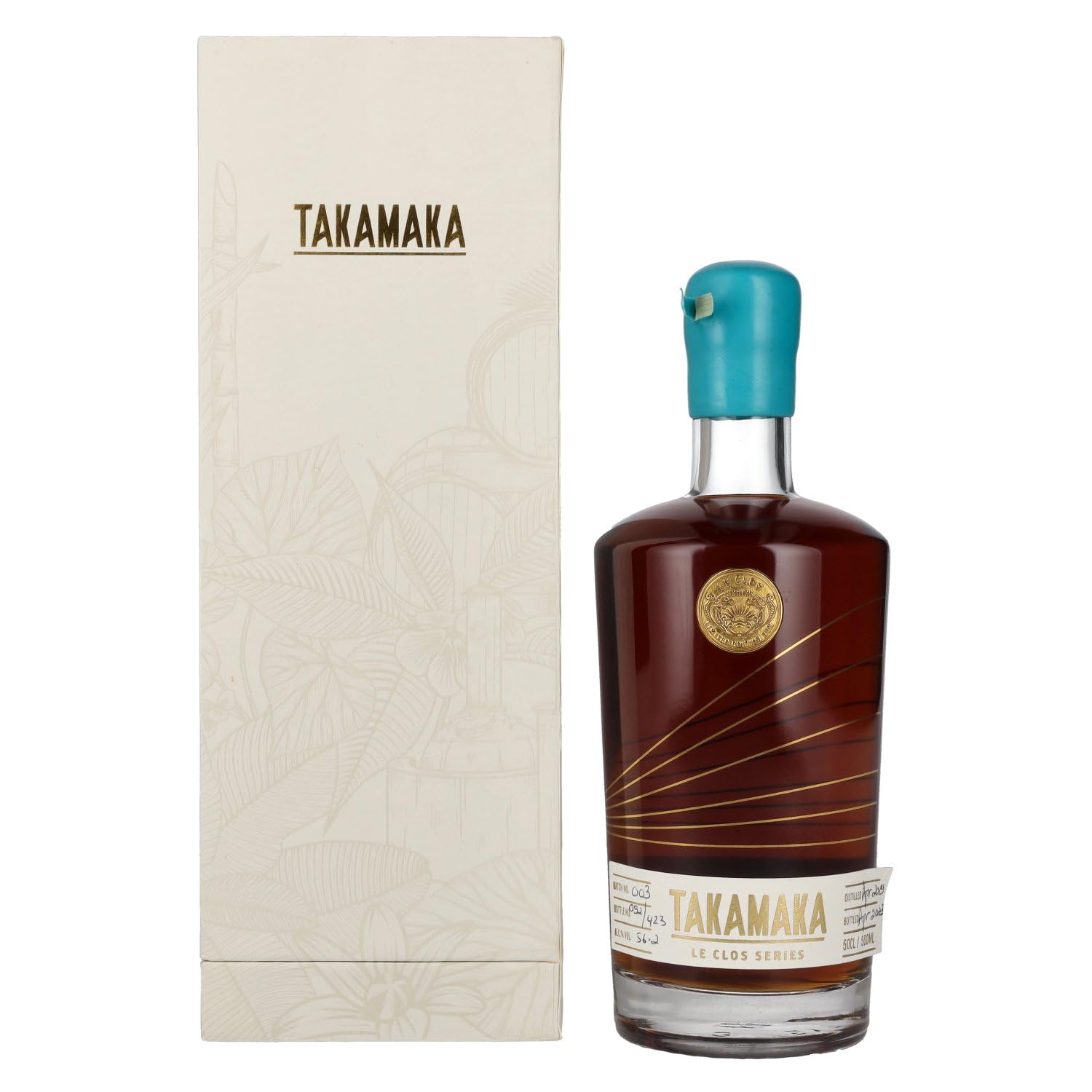 Takamaka LE CLOS EX PALO CORTADO Rum 56,2% Vol. 0,5l en boîte cadeau