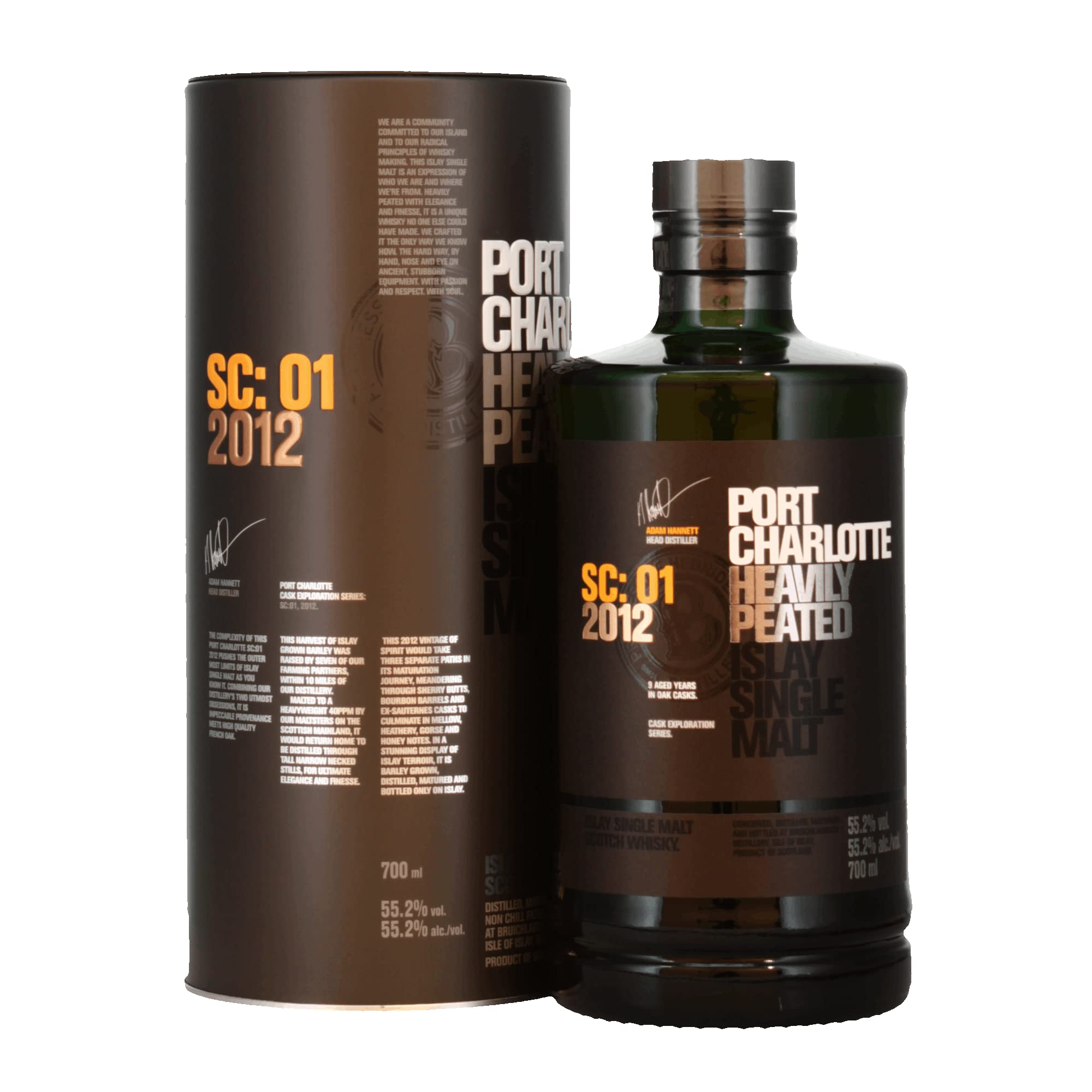 Port Charlotte SC:01 Heavily Peated Islay Single Malt 2012 55,2% Vol.  — Piscosaveur