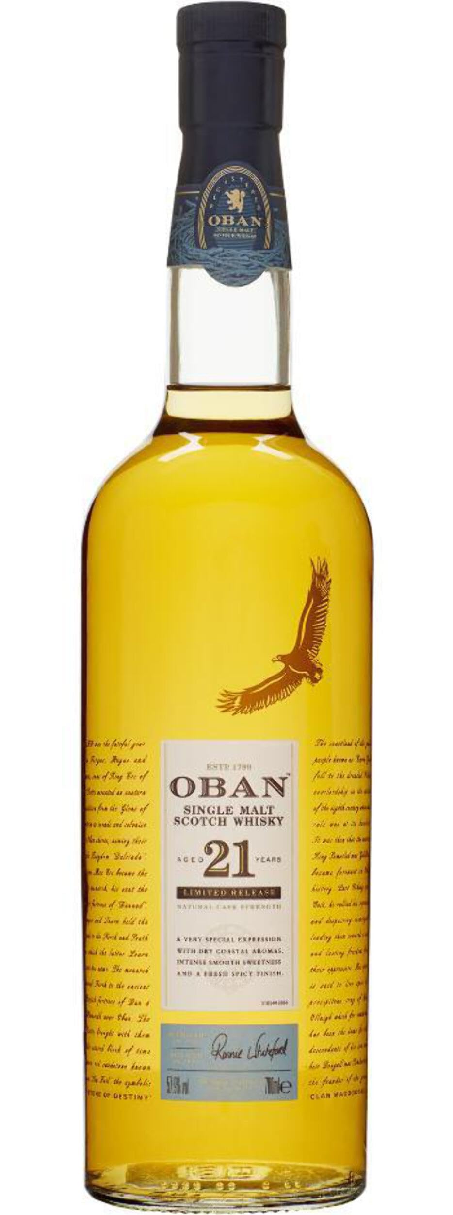Oban 21 Years Old Single Malt Limited Release 2018 57,9% Vol. 0,7l en  — Piscosaveur