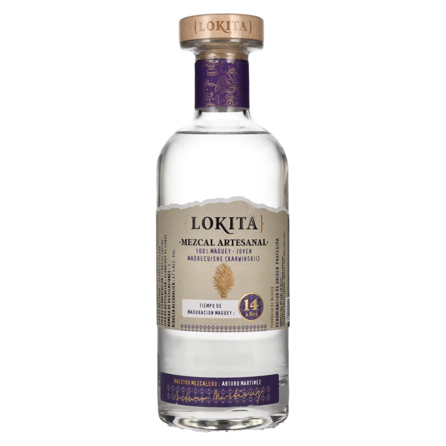 Lokita 14 Años 100% Maguey Mezcal Artesanal 47% Vol. 0,7l — Piscosaveur