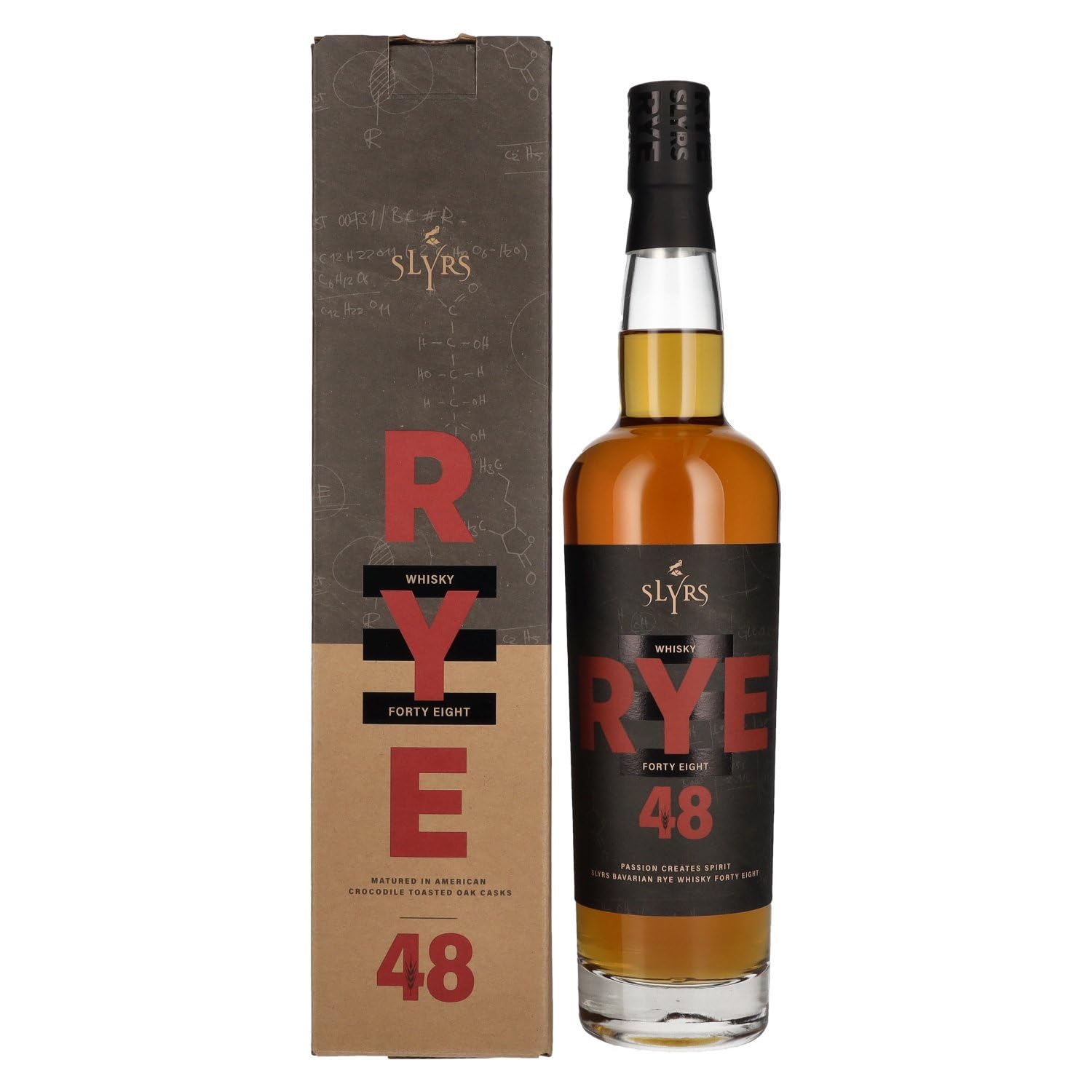 Slyrs Bavarian Rye 48 Whisky 48% Vol. 0,7l en boîte cadeau — Piscosaveur