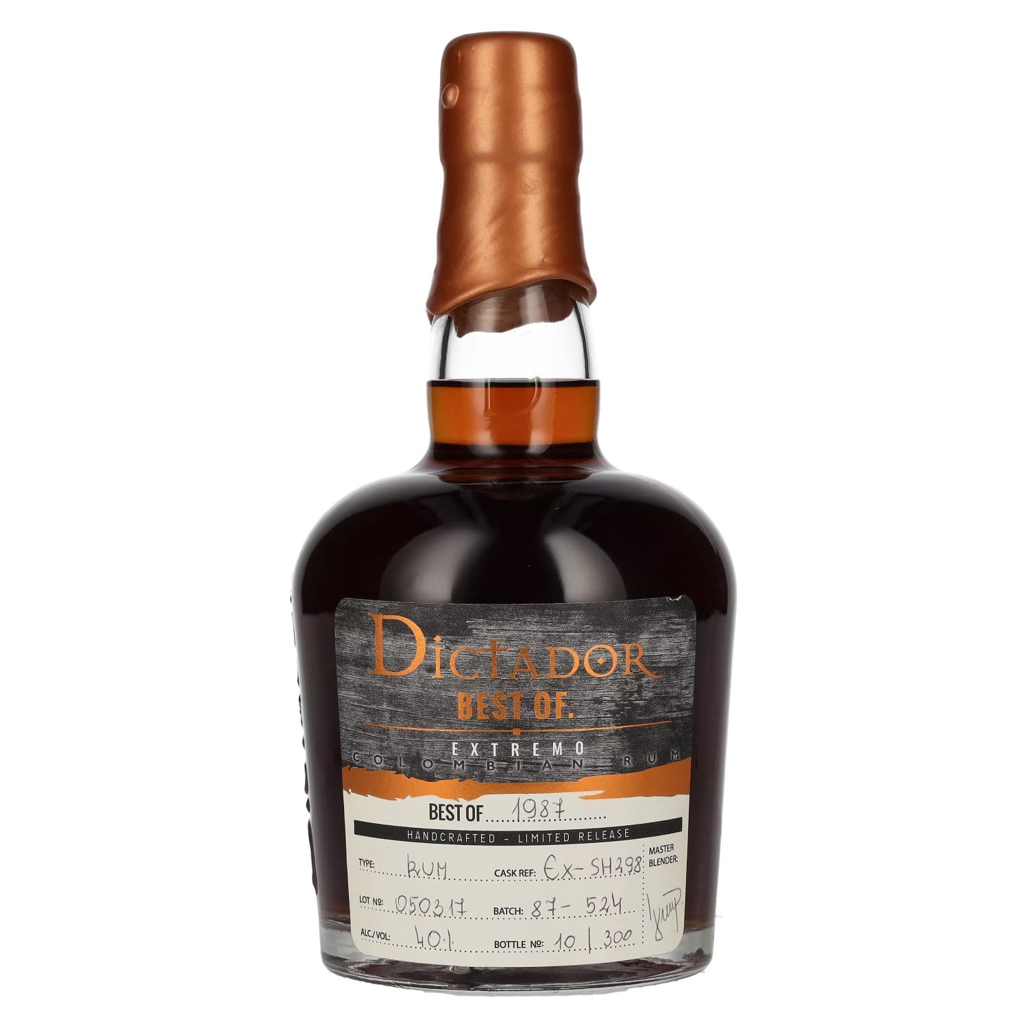 Dictador BEST OF 1987 EXTREMO Rum 30YO/050317/EX-SH298 40% Vol. 0,7l — Piscosaveur