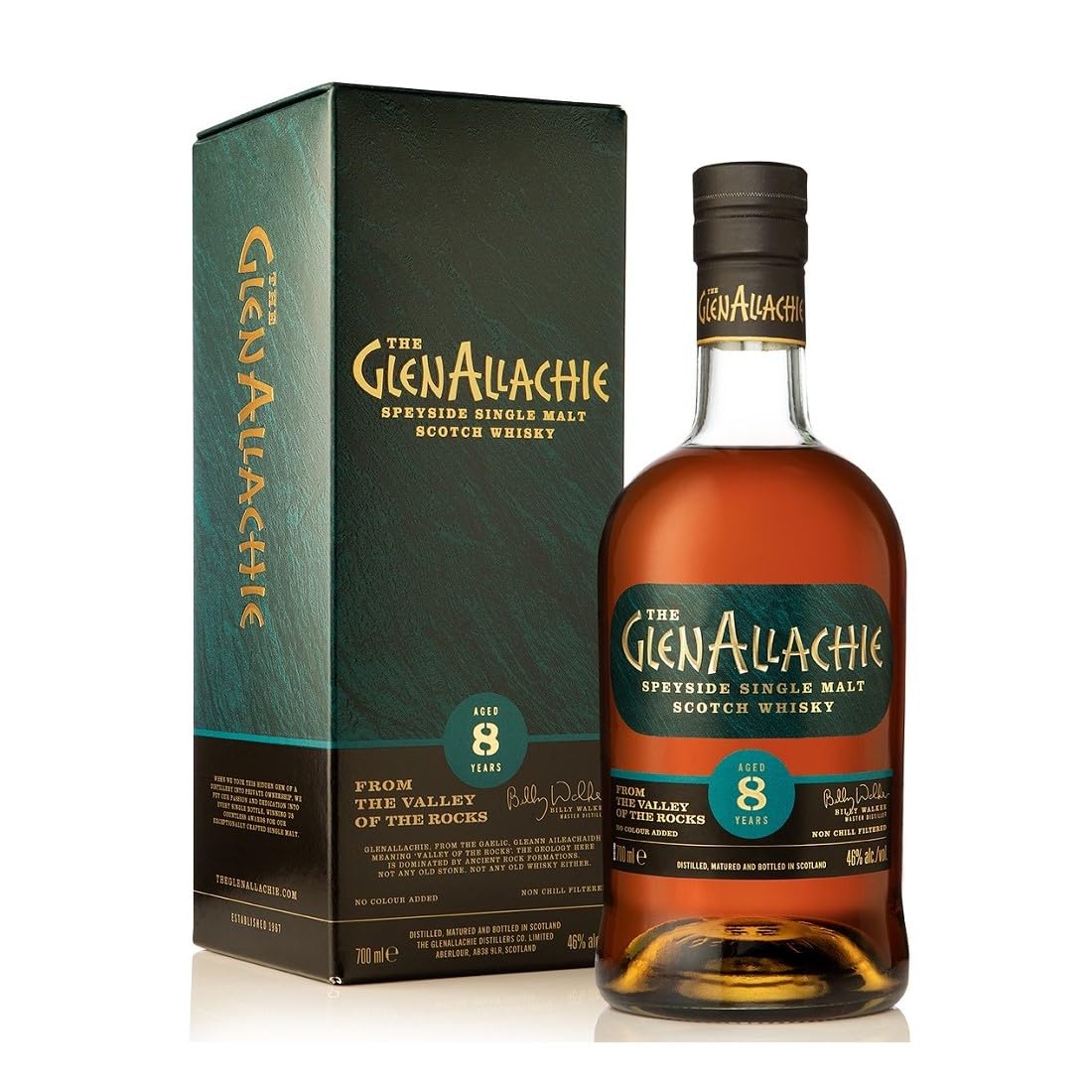 The GlenAllachie 8 Years Old Speyside Single Malt 46% Vol. 0,7l en boî — Piscosaveur