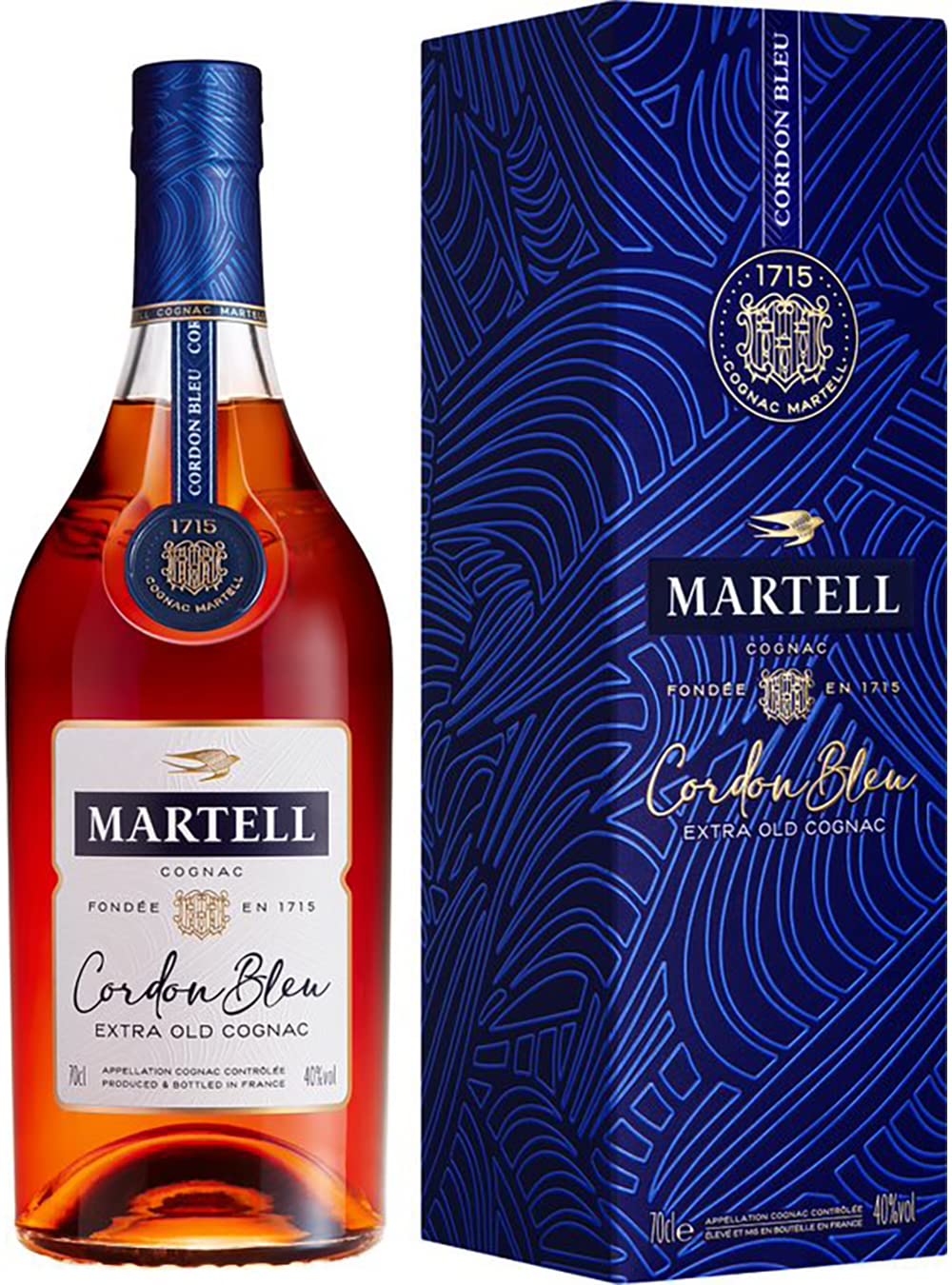 Martell Cognac Cordon Bleu Extra Old Cognac 40% Vol. 0,7l en boîte cadeau