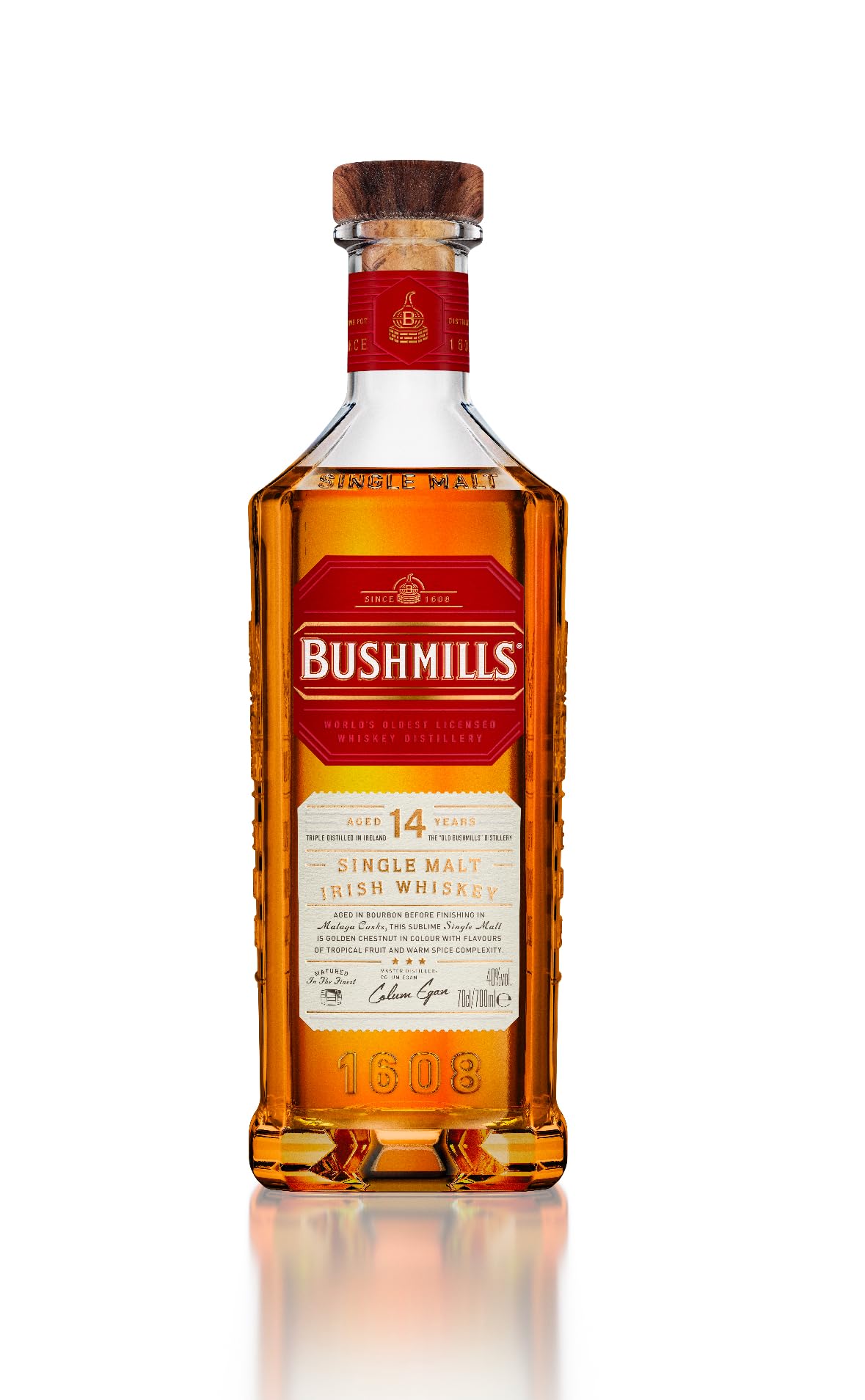 Bushmills 14 Years Old Single Malt Irish Whiskey MALAGA CASK Finish 40 — Piscosaveur