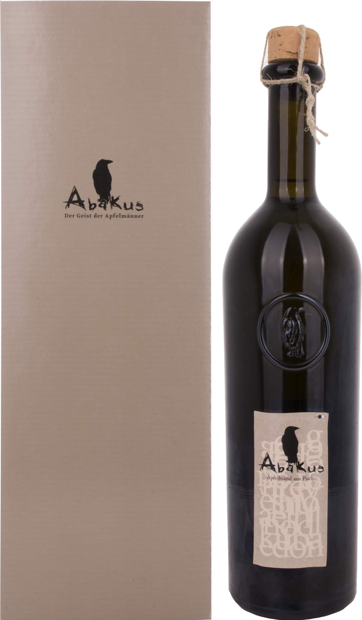 Der Abakus Apfelbrand Sissired 2015 39% Vol. 0,7l en boîte cadeau — Piscosaveur