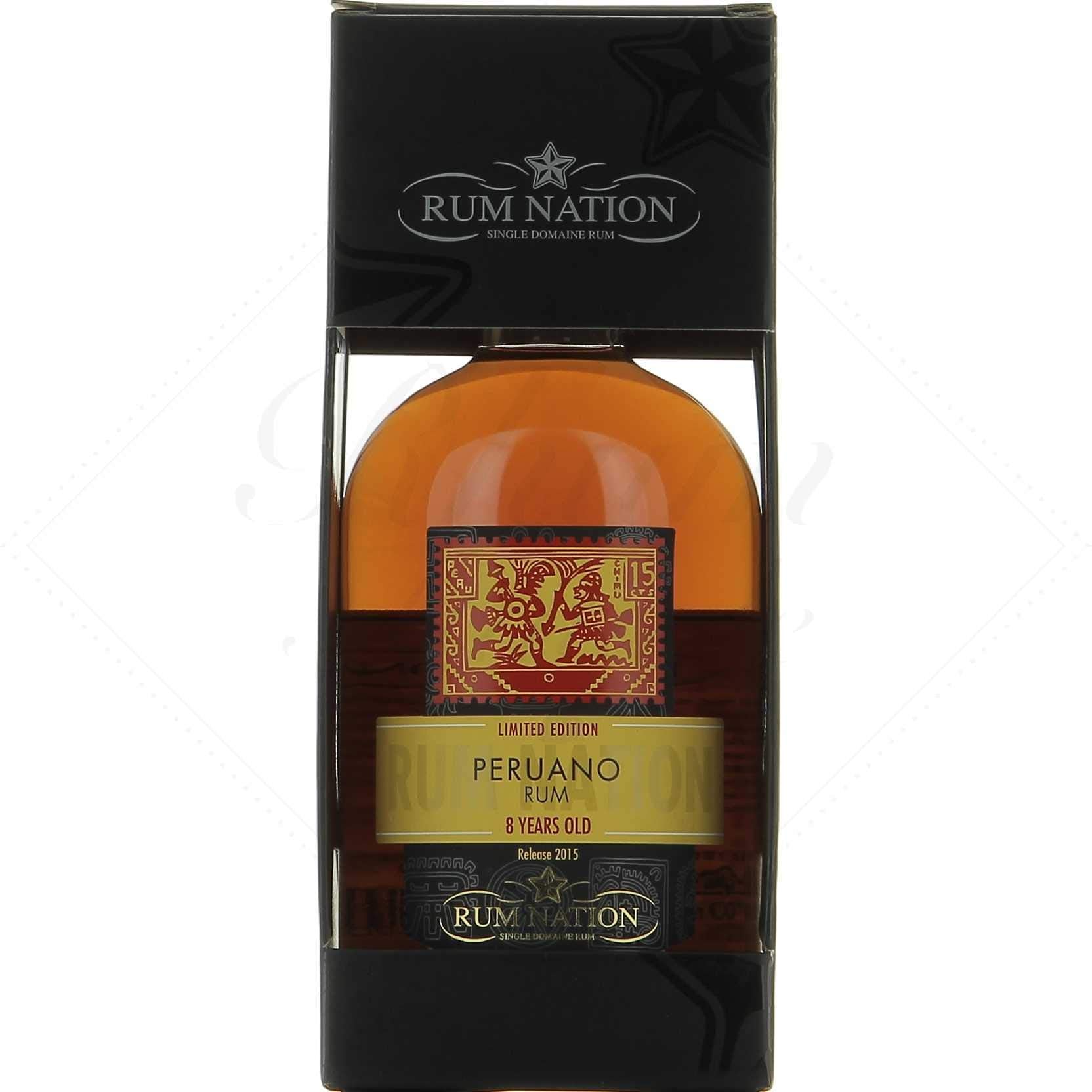 Rum Nation Peruano 8 Years Old Rum Limited Edition 42% Vol. 0,7l en bo — Piscosaveur