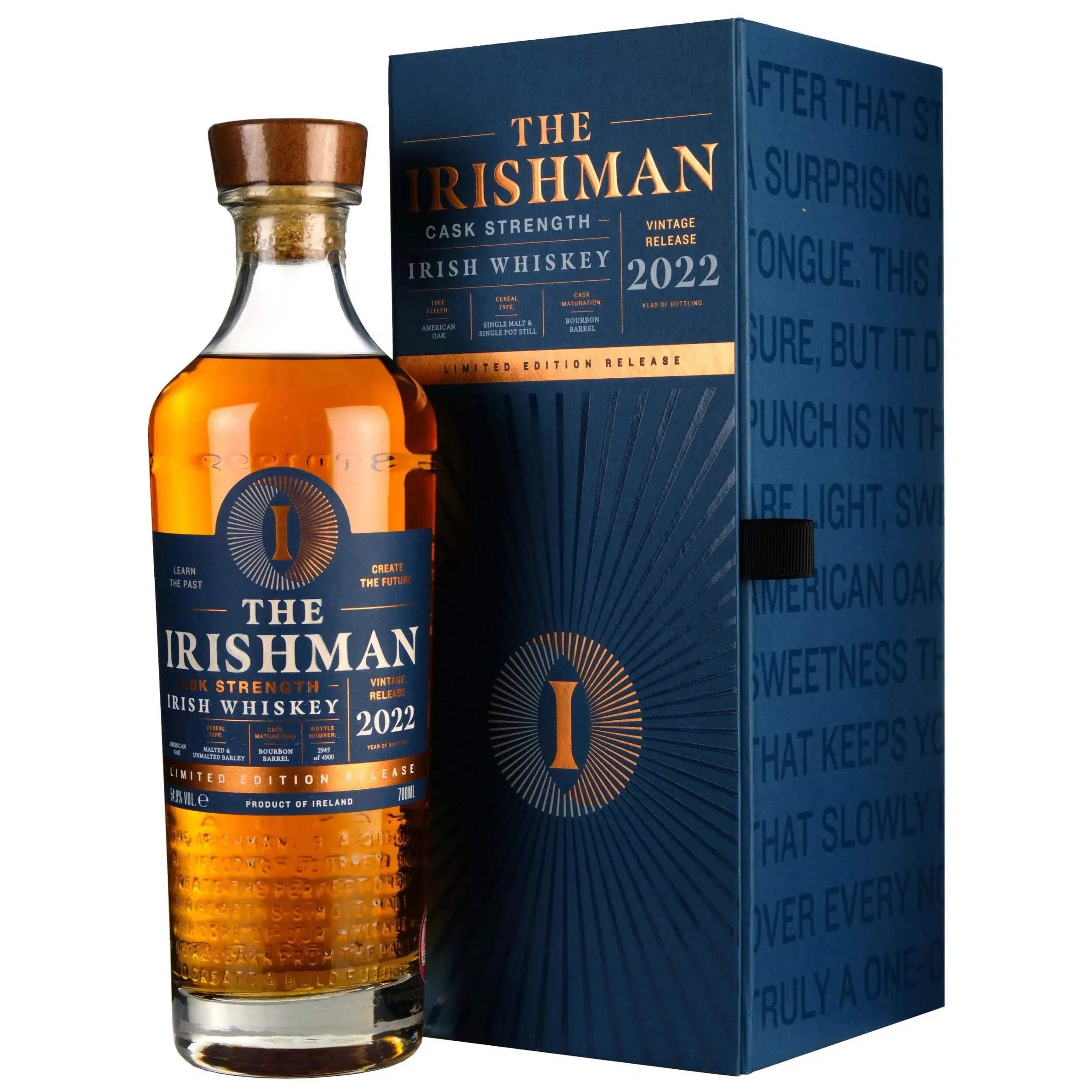 The Irishman Irish Whiskey Cask Strength Limited Edition Release 2022  — Piscosaveur