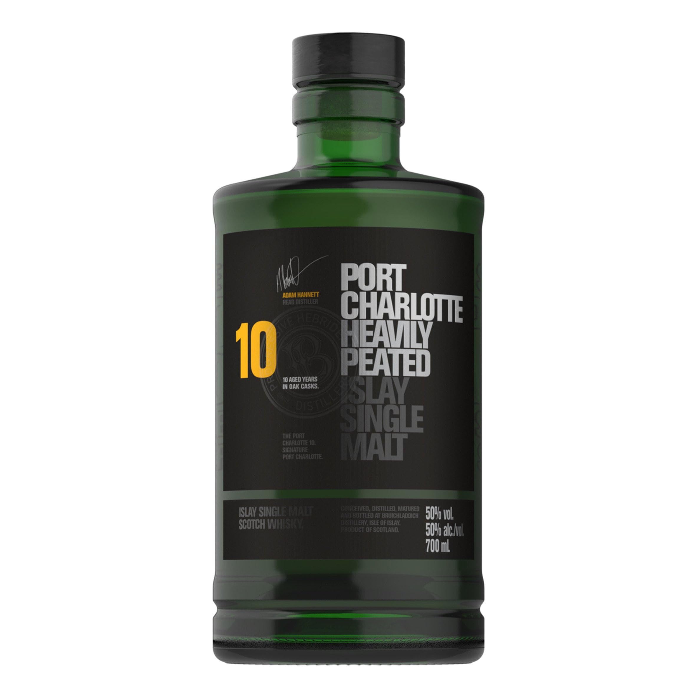 Port Charlotte 10 Years Old Heavily Peated Islay Single Malt 50% Vol.  — Piscosaveur
