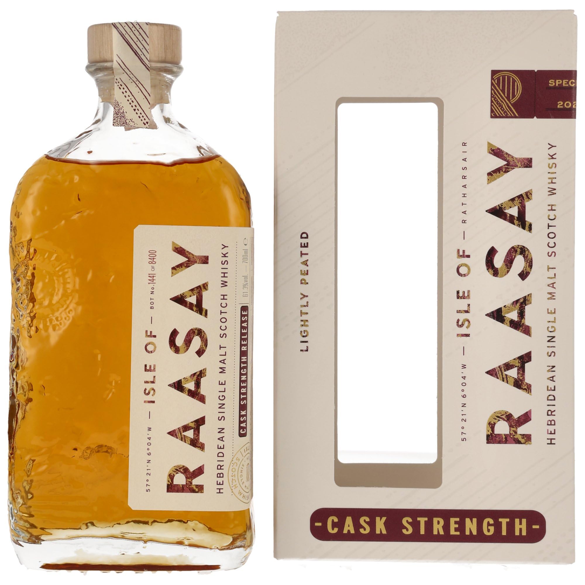 Isle of RAASAY Cask Strength Hebridean Single Malt 2025 61,6% Vol. 0,7 — Piscosaveur