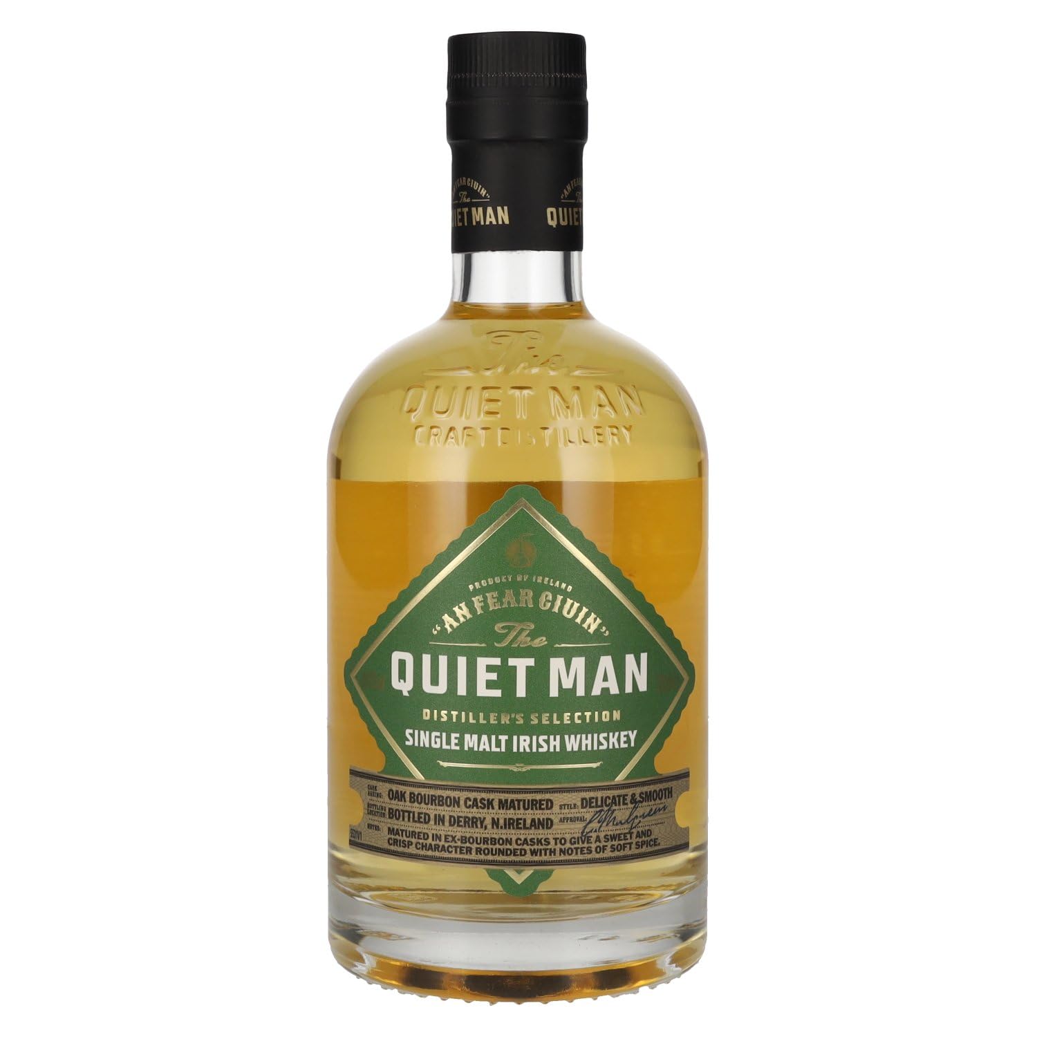 The Quiet Man AN FEAR CIUIN Distiller's Selection Single Malt Irish Wh — Piscosaveur