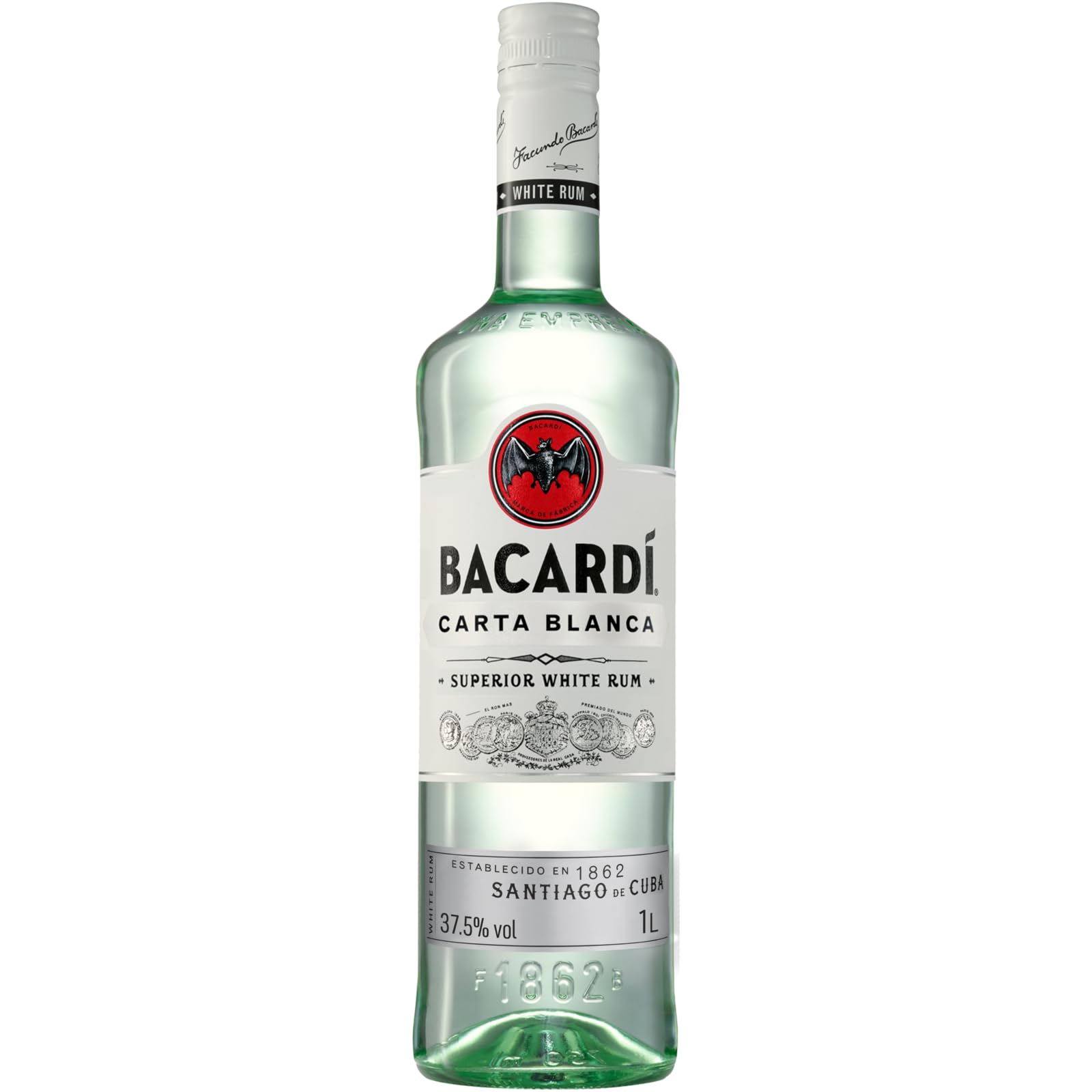 Bacardi Ron Carta Blanca Superior 37,5% Vol. 1l