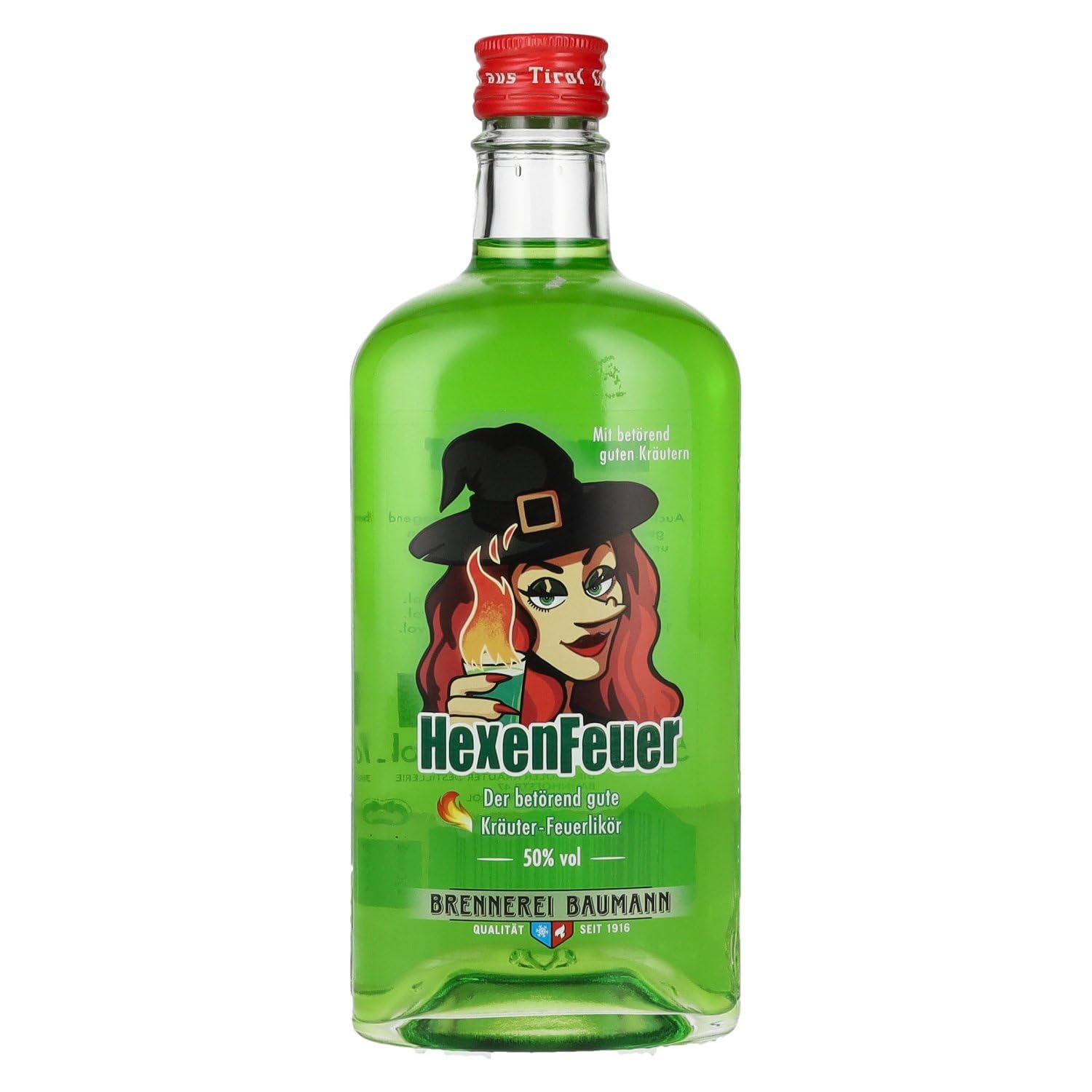 Baumann HexenFeuer Kräuter-Feuerlikör 50% Vol. 0,5l — Spiritueux — Piscosaveur