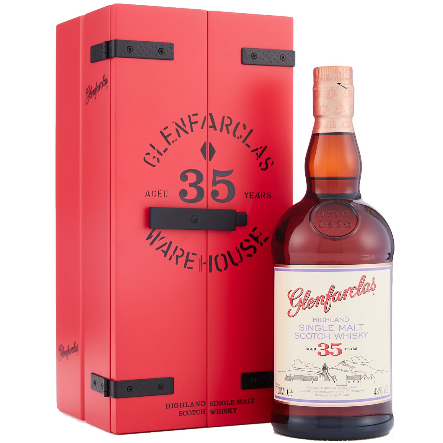 Glenfarclas 35 Years Old Highland Single Malt Scotch Whisky 2022 43% V — Piscosaveur