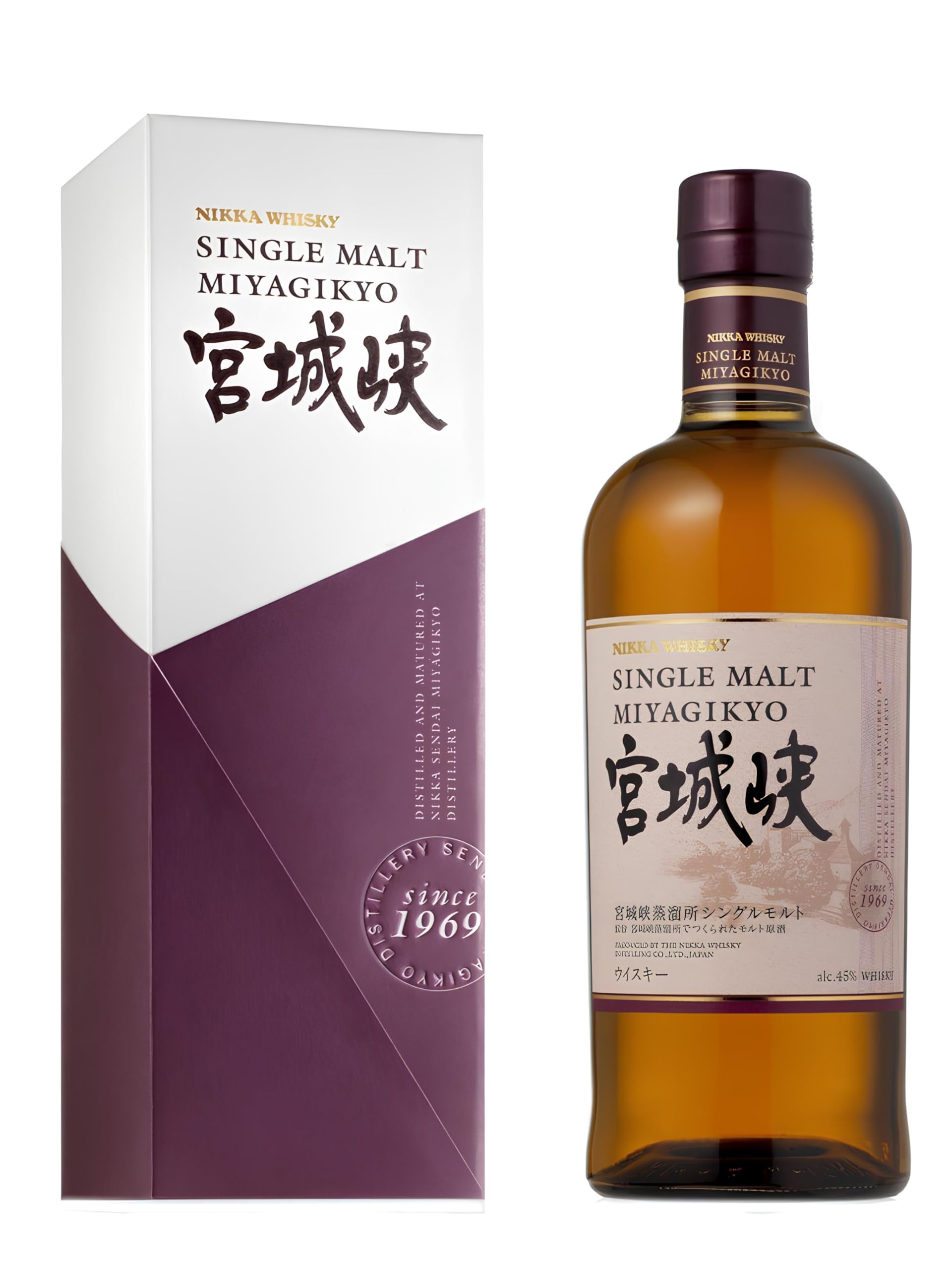 Nikka Miyagikyo Single Malt Whisky 45% Vol. 0,7l en boîte cadeau — Piscosaveur