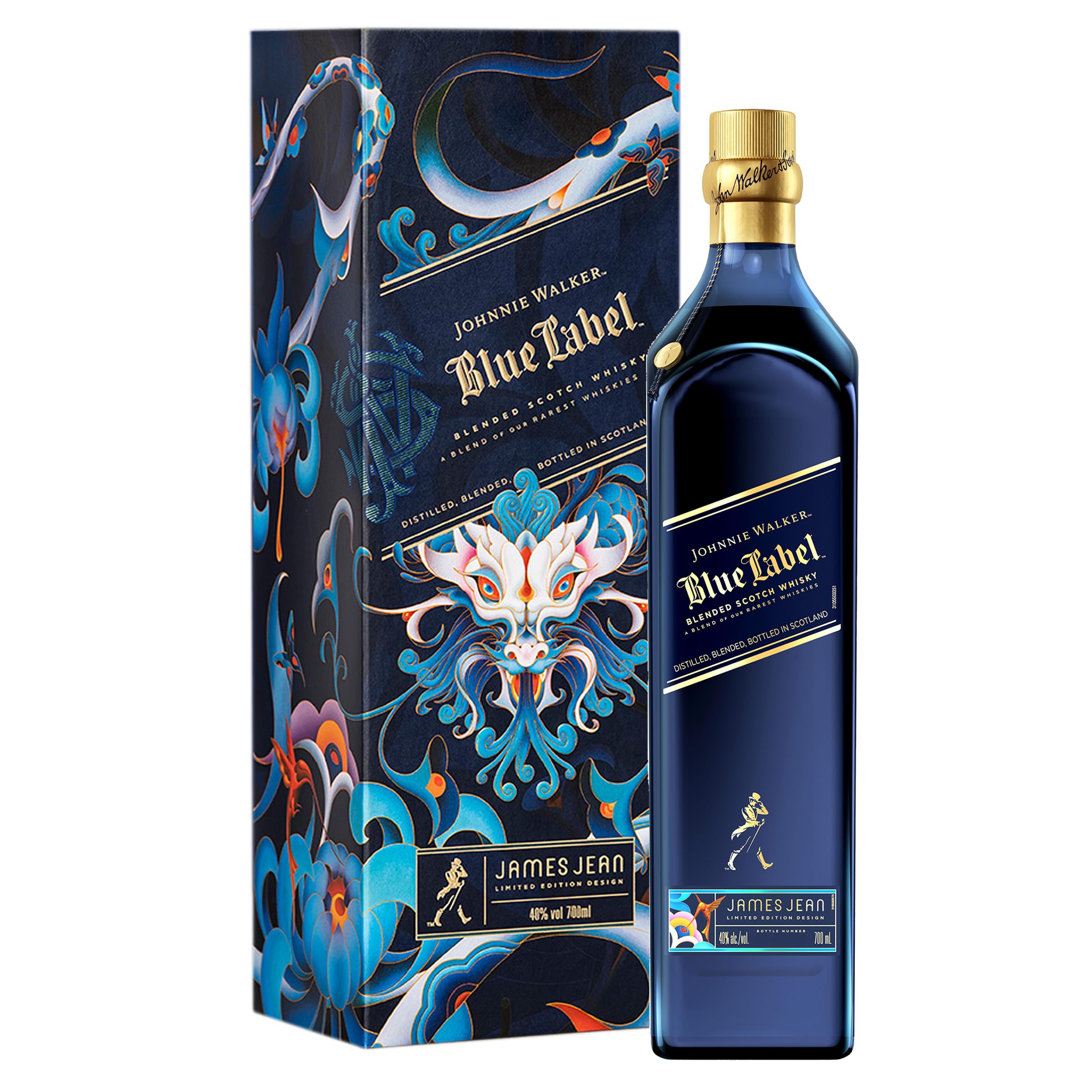 Johnnie Walker Blue Label James Jean YEAR OF THE WOOD DRAGON 2024 40%  — Piscosaveur