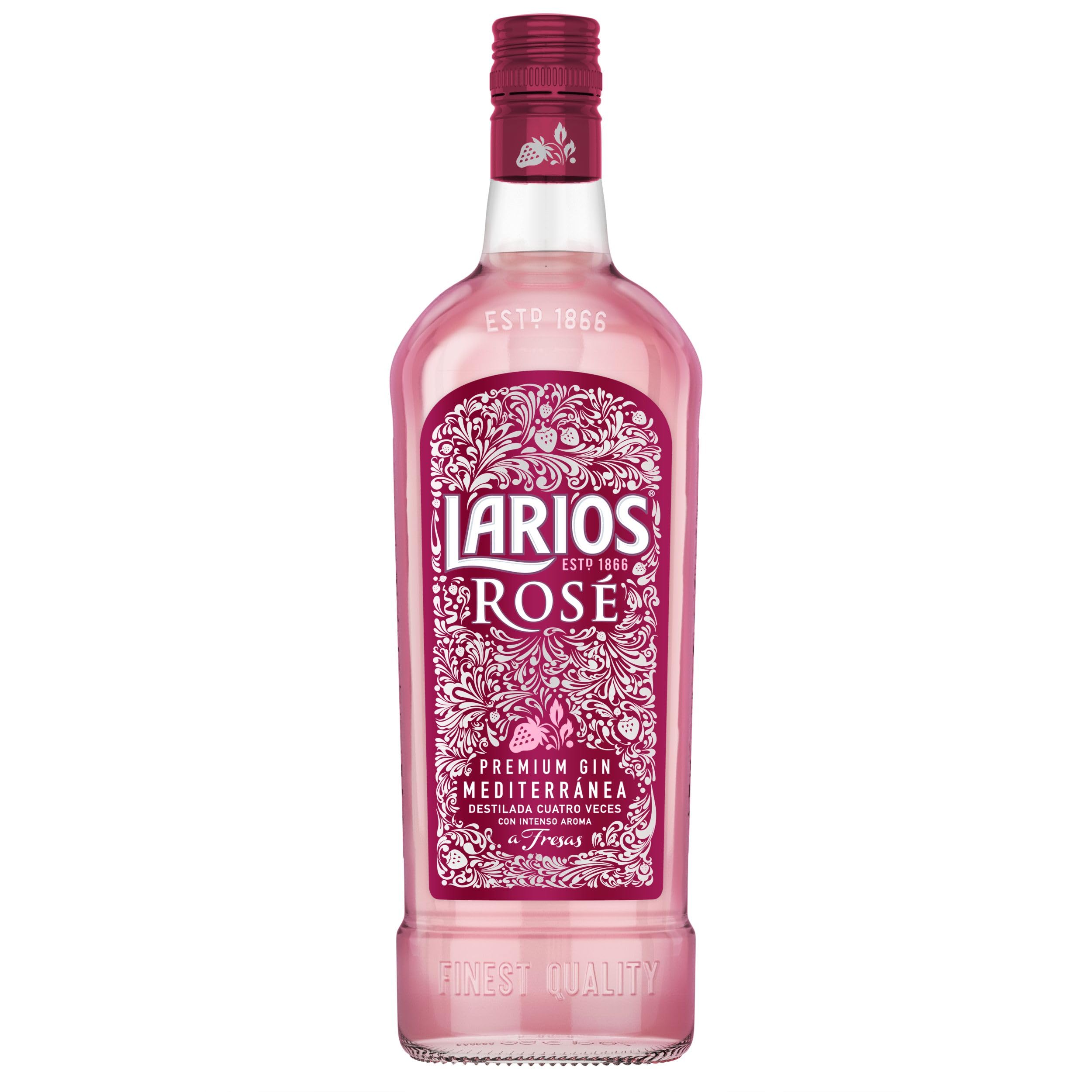 Larios ROSÉ Premium Gin Mediterránea 37,5% Vol. 0,7l — Piscosaveur