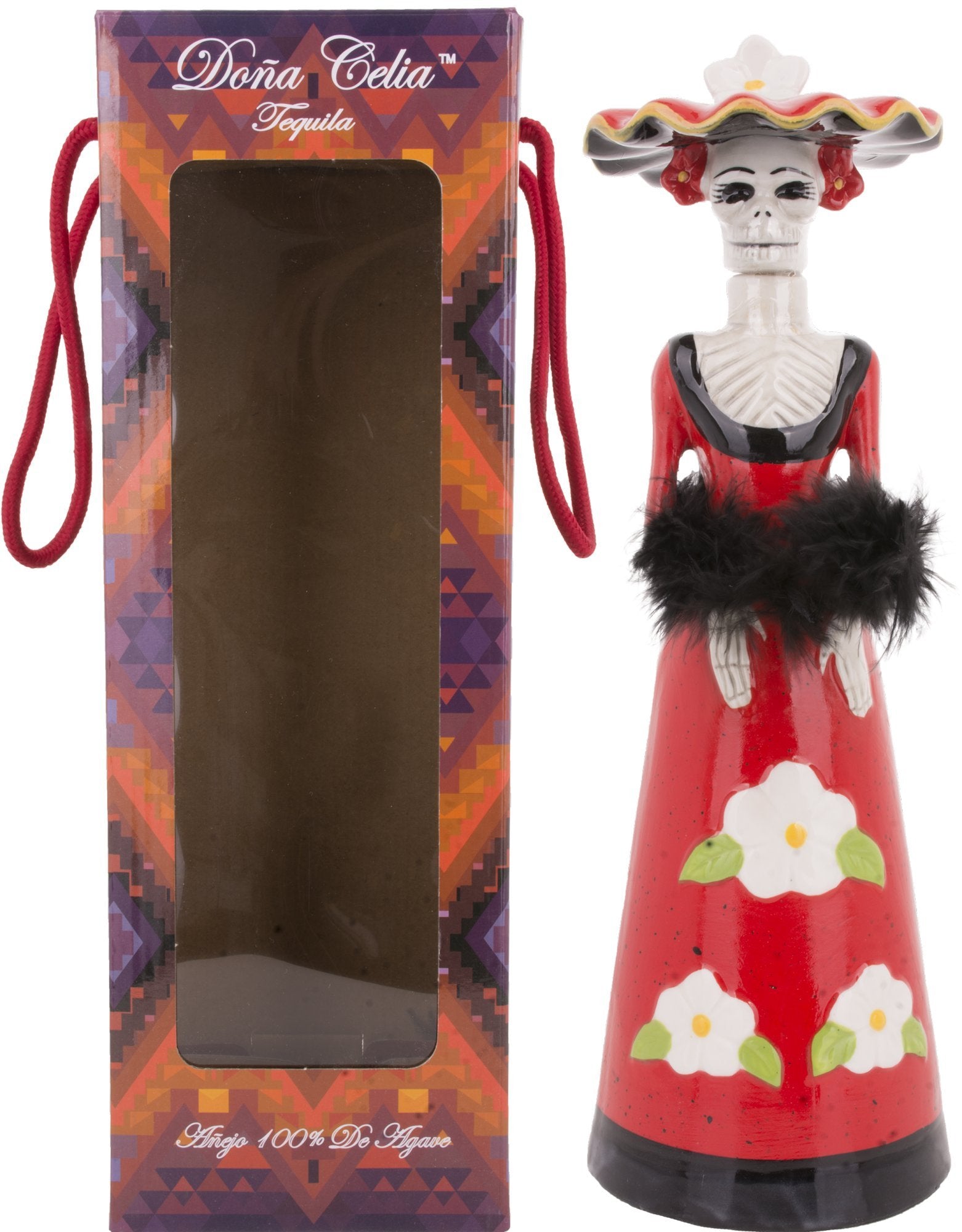 Dona Celia Tequila Añejo 100% de Agave 40% Vol. 0,7l en boîte cadeau