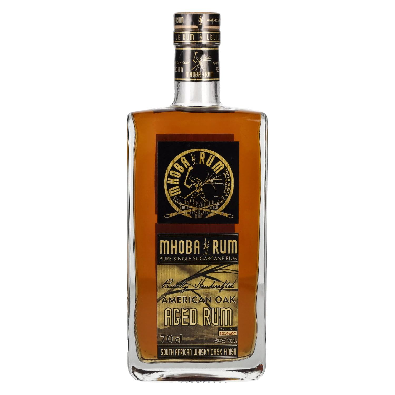 Mhoba Rum American Oak AGED Rum 43% Vol. 0,7l — Piscosaveur