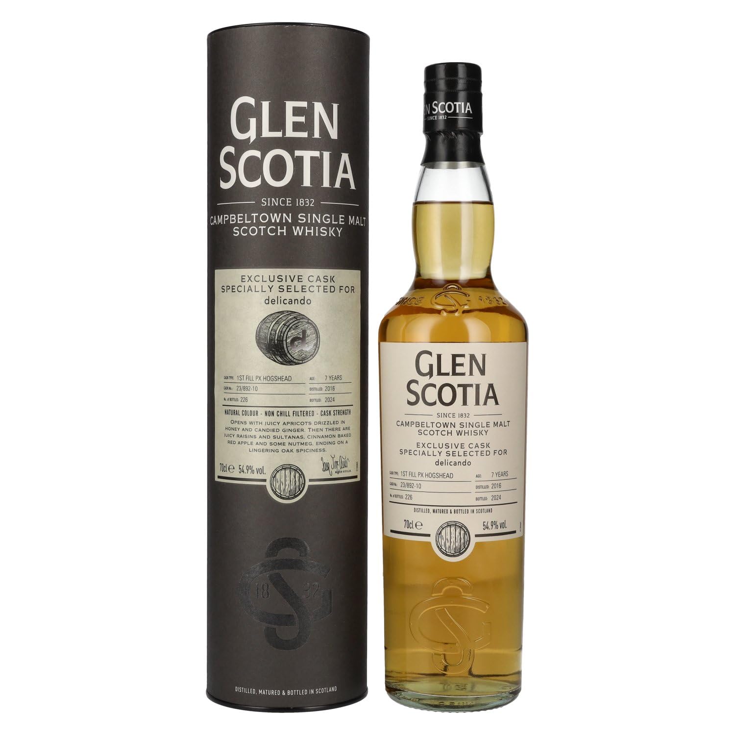 Glen Scotia 7 Years Old 1st Filll PX HOGSHEAD Cask by delicando 2016 5 — Piscosaveur