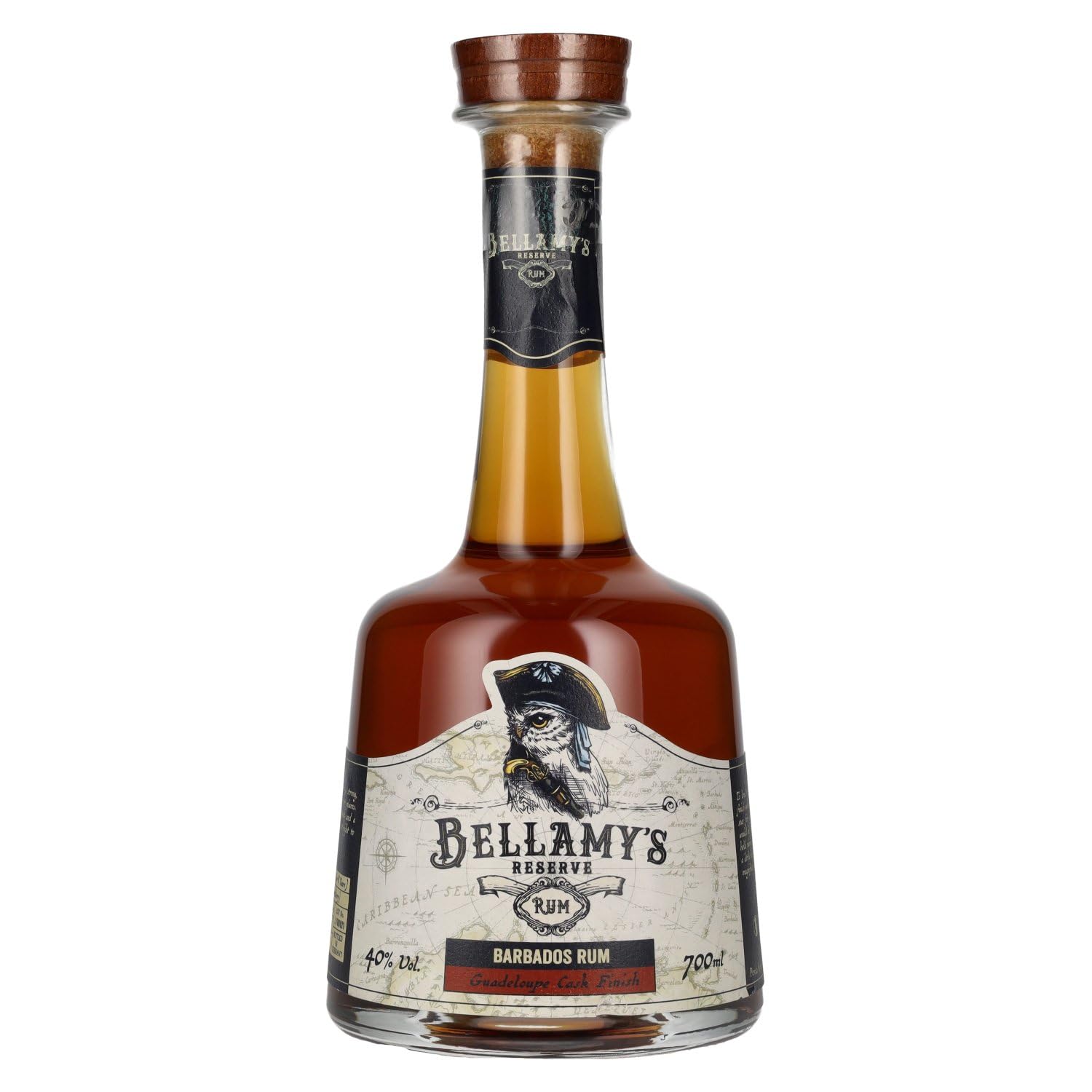 Bellamy's Reserve Rum GUADELOUPE CASK FINISH Barbados Rum 40% Vol. 0,7l — Rhum — Piscosaveur