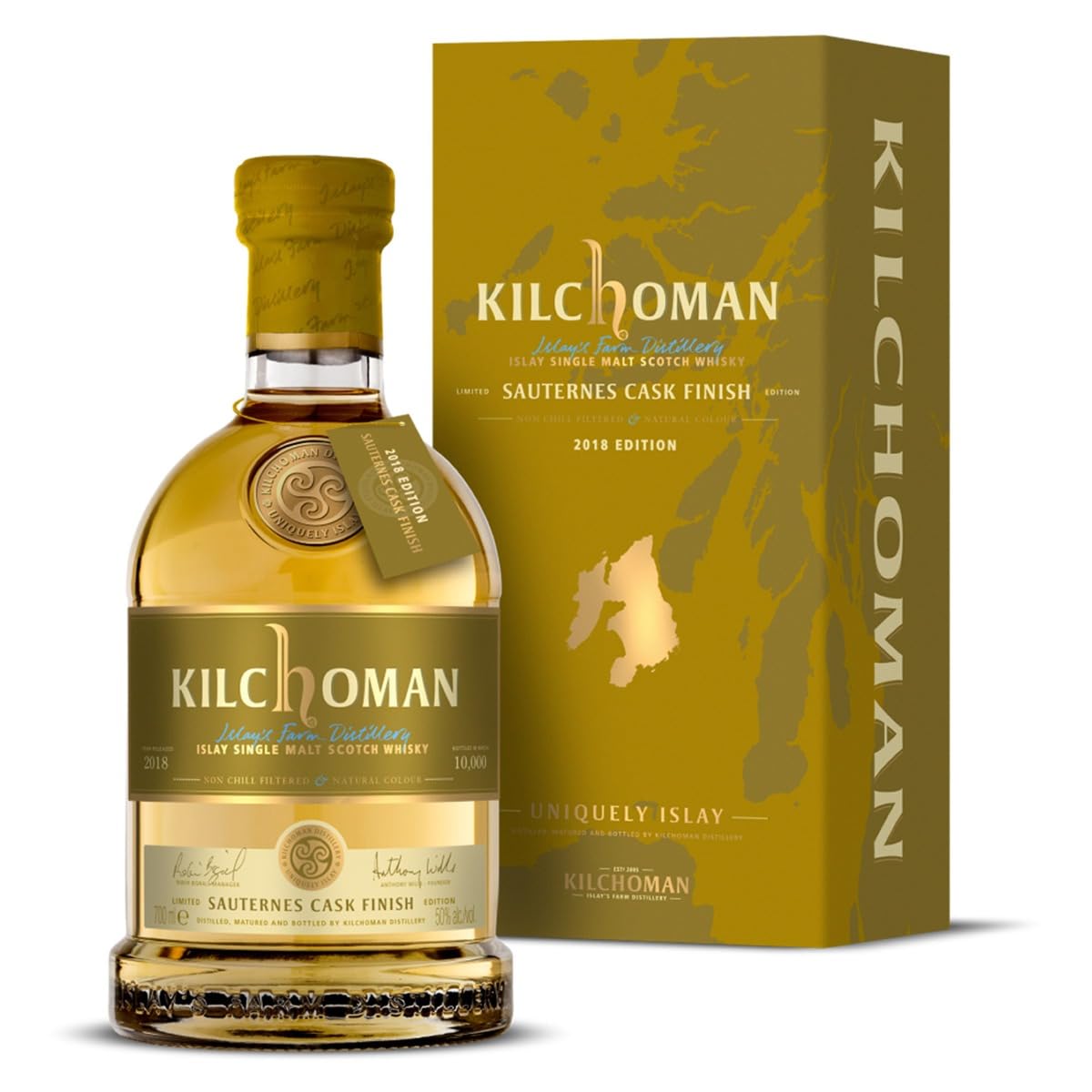 Kilchoman SAUTERNES CASK MATURED Islay Single Malt Limited Edition 202 — Piscosaveur