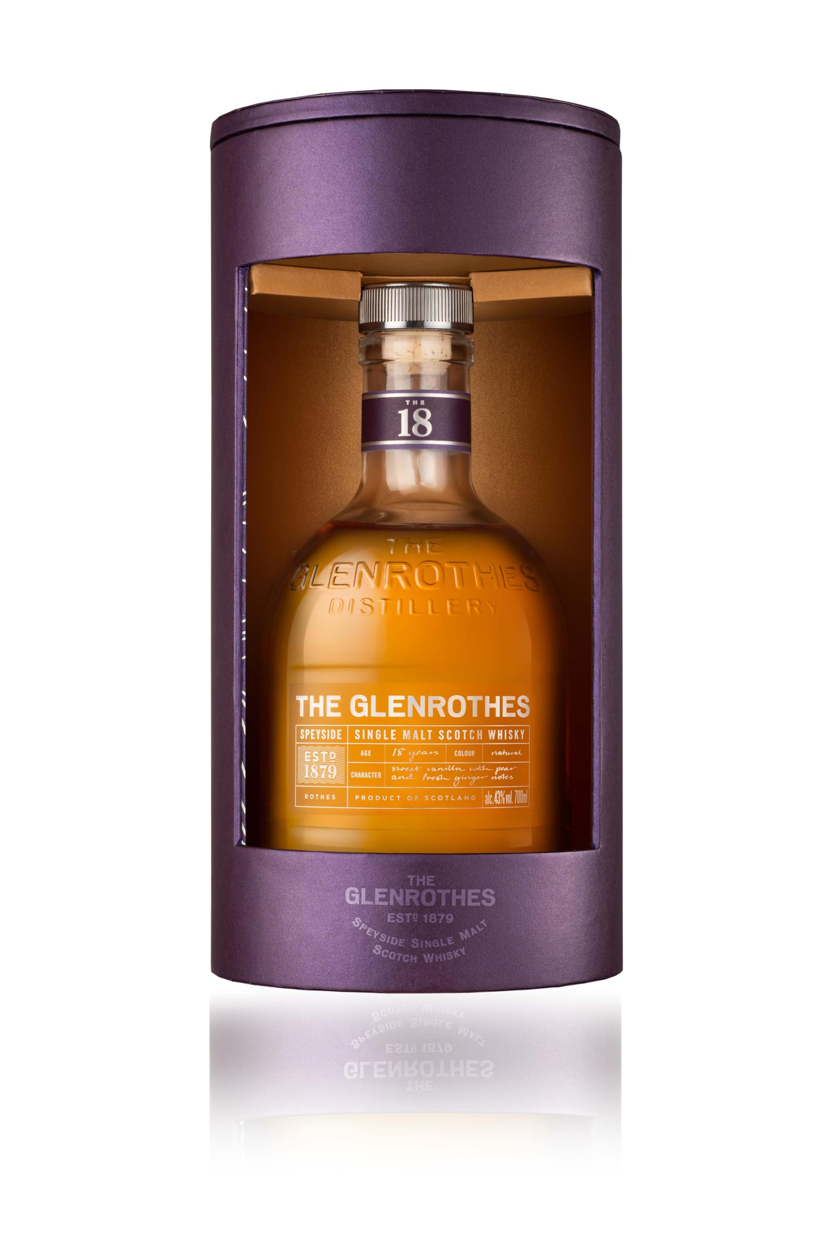 The Glenrothes 18 Years Old Speyside Single Malt 43% Vol. 0,7l en boît — Piscosaveur