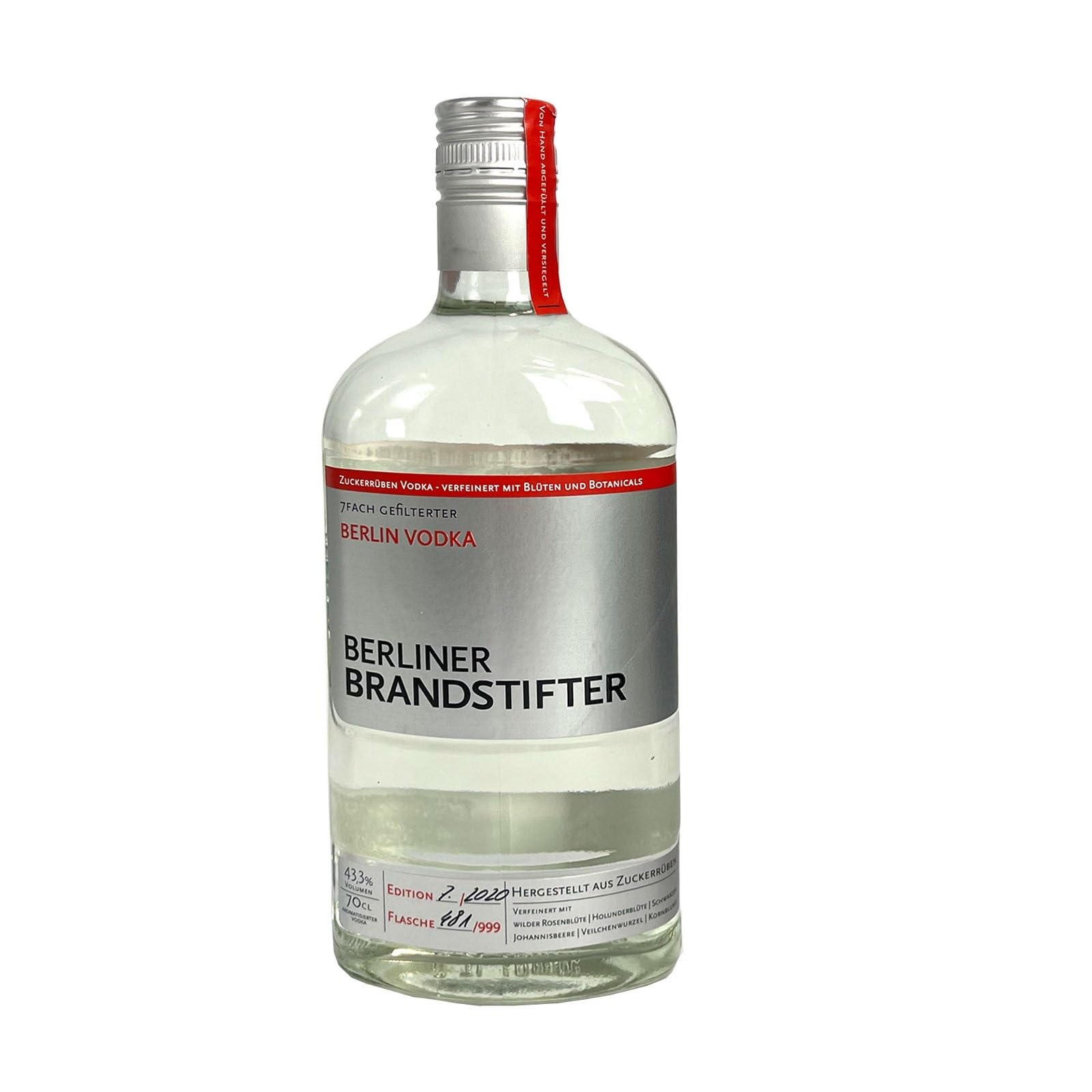 Berliner Brandstifter Berlin Vodka 43,3% Vol. 0,7l — Piscosaveur