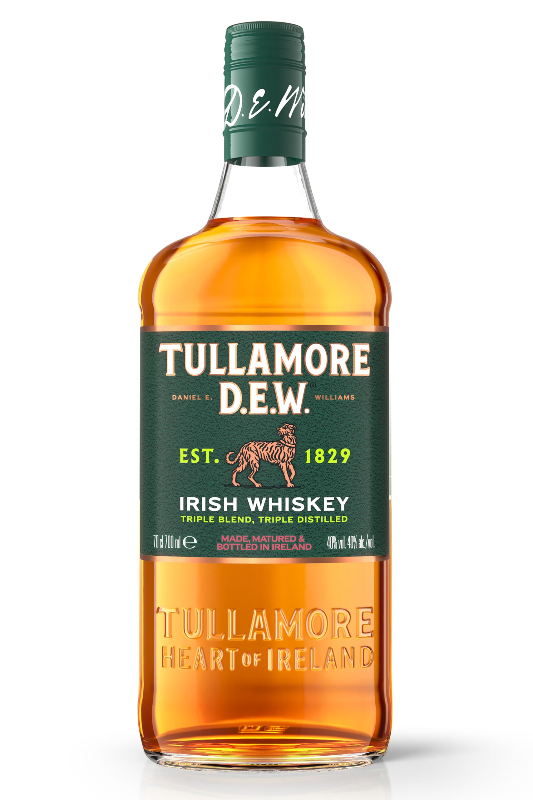 Tullamore D.E.W. The Legendary Triple Distilled Irish Whiskey 40% Vol. — Piscosaveur