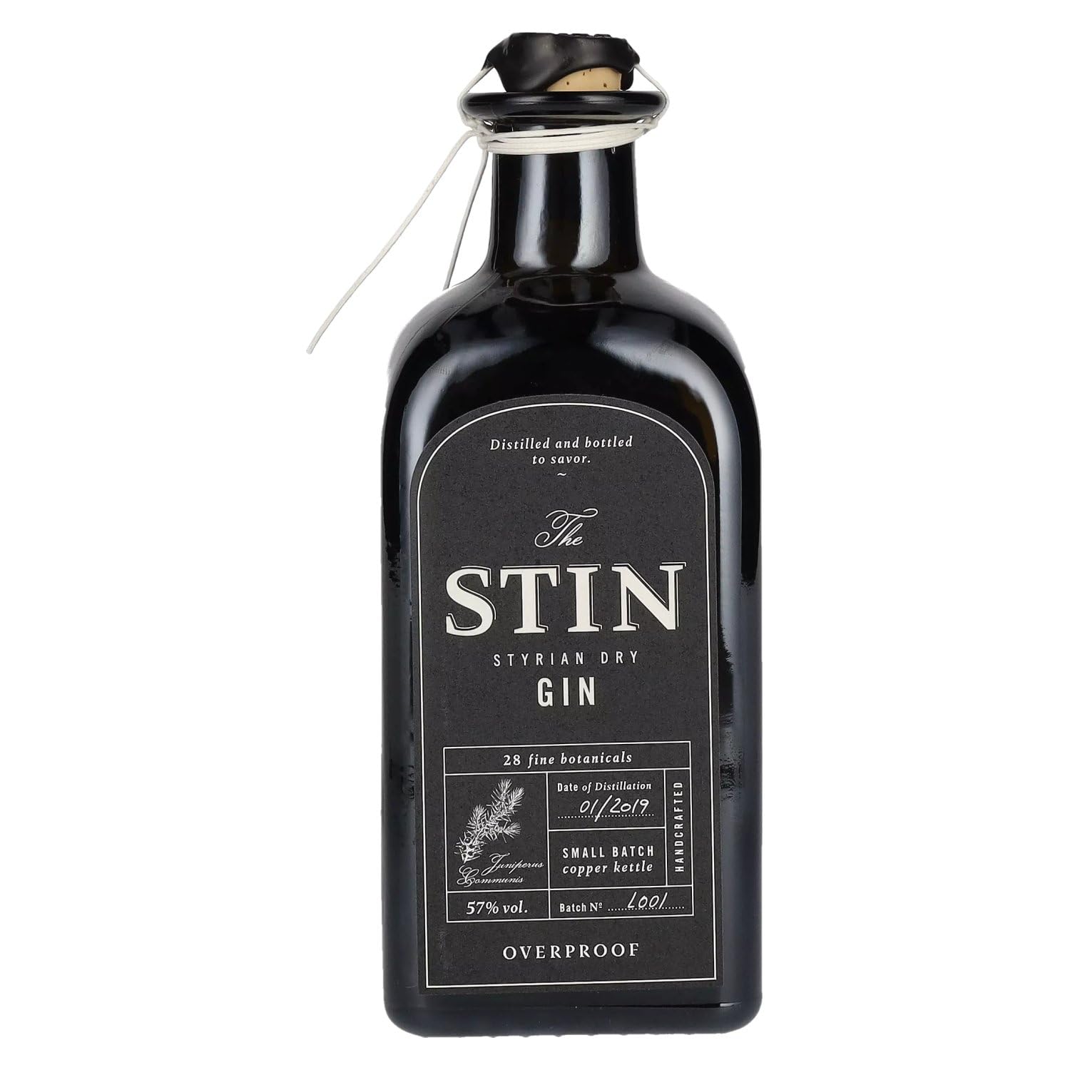 The STIN Styrian Dry Gin OVERPROOF 57% Vol. 0,5l — Piscosaveur