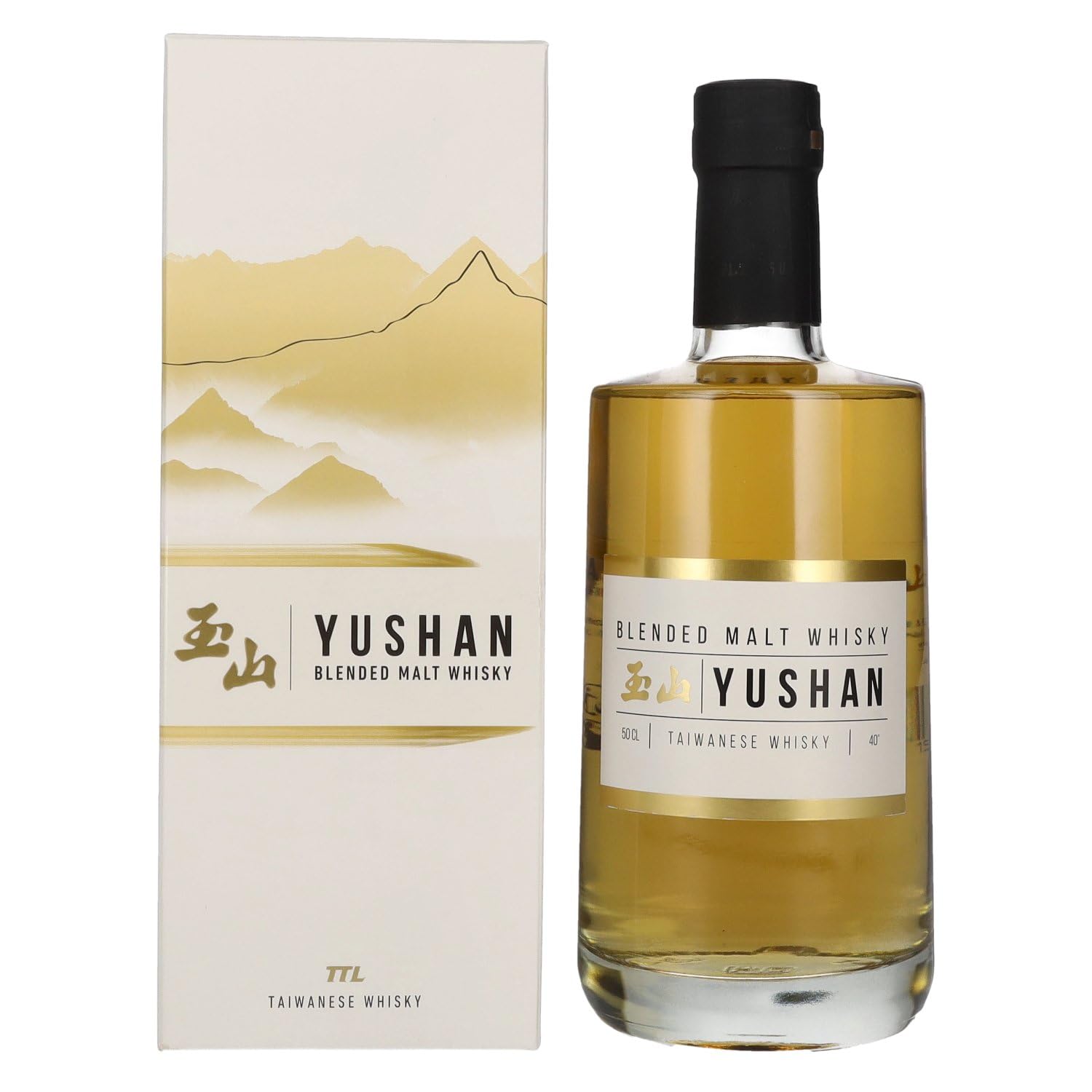 Yushan Blended Malt Whisky 40% Vol. 0,5l en boîte cadeau