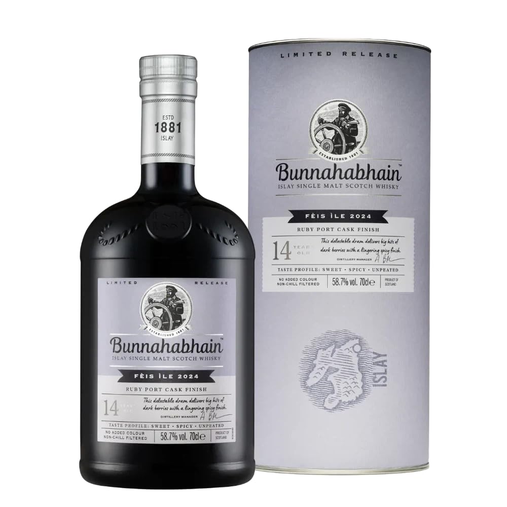 Bunnahabhain 14 Years Old RUBY PORT CASK Matured Limited Release Fèis  — Piscosaveur