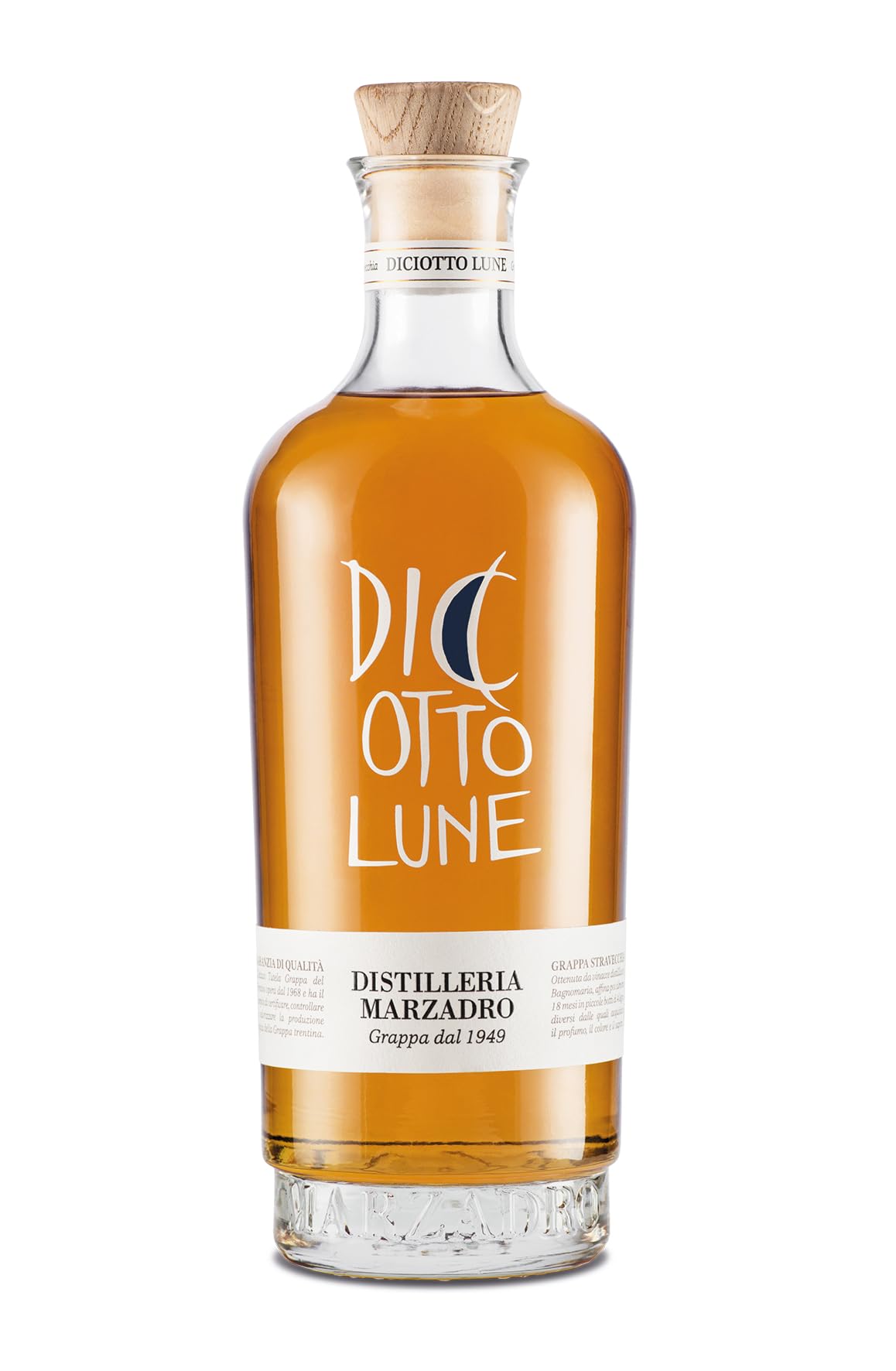 Marzadro DICIOTTO LUNE Grappa Stravecchia 41% Vol. 0,7l — Piscosaveur