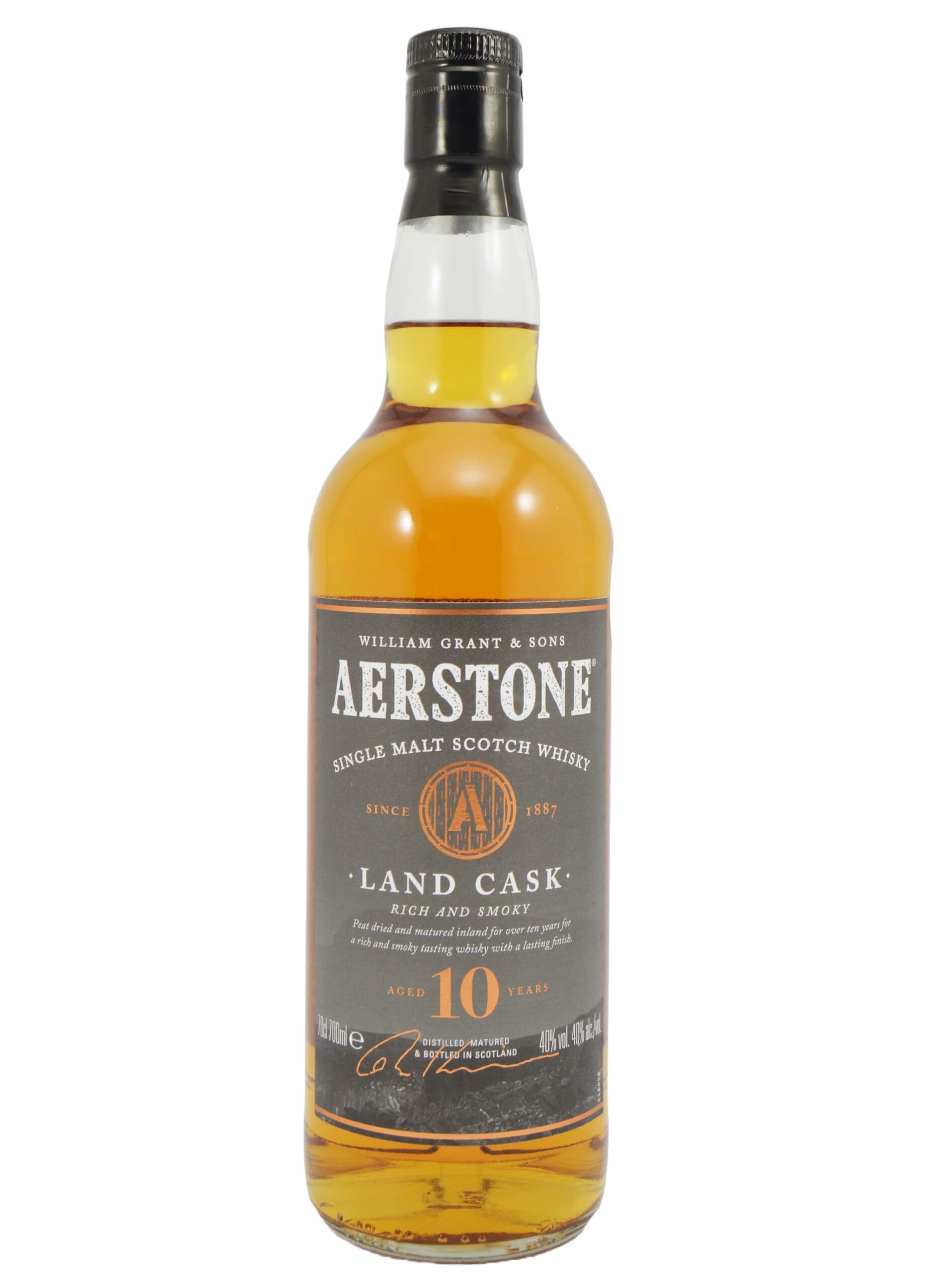 Aerstone 10 Years Old LAND CASK Single Malt 40% Vol. 0,7l en boîte cadeau