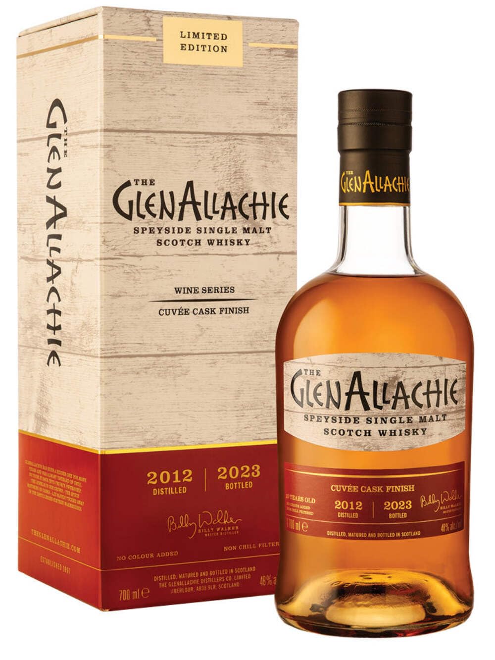 The GlenAllachie 10 Years Old Wine Cuvée Cask Finish 2012 48% Vol. 0,7 — Piscosaveur