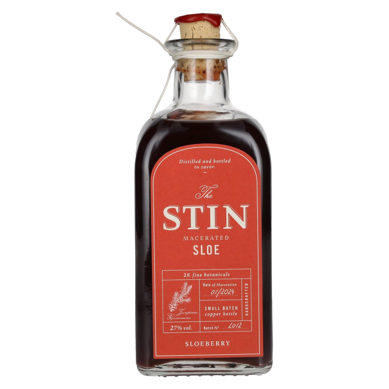 The STIN Macerated Sloe Gin 27% Vol. 0,5l — Piscosaveur