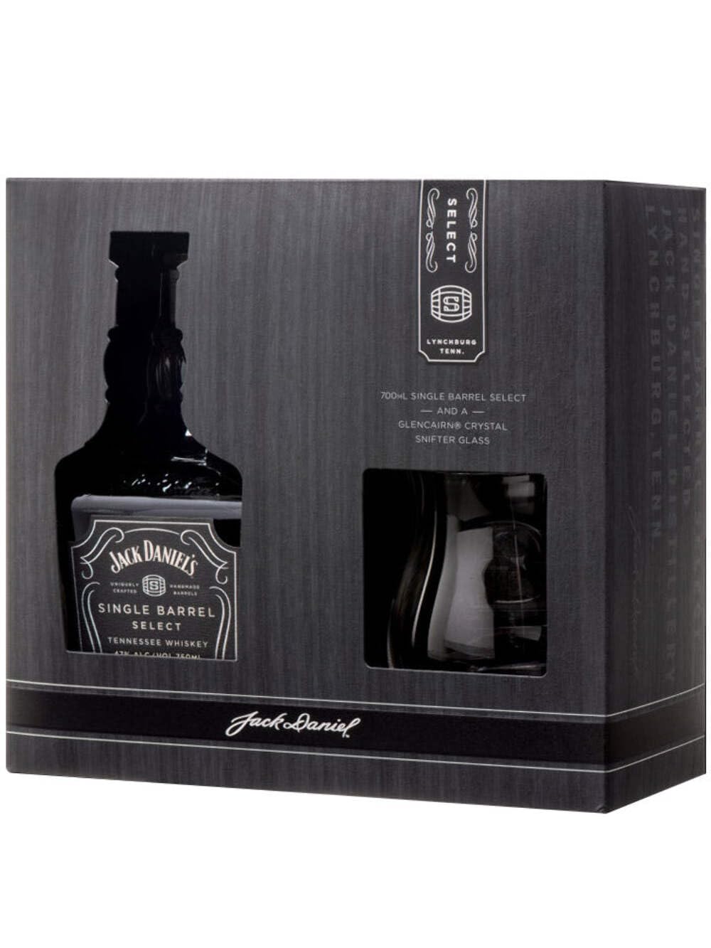 Jack Daniel's Select Single Barrel Tennessee Whiskey 47% Vol. 0,7l en boîte cadeau avec Snifter Verre
