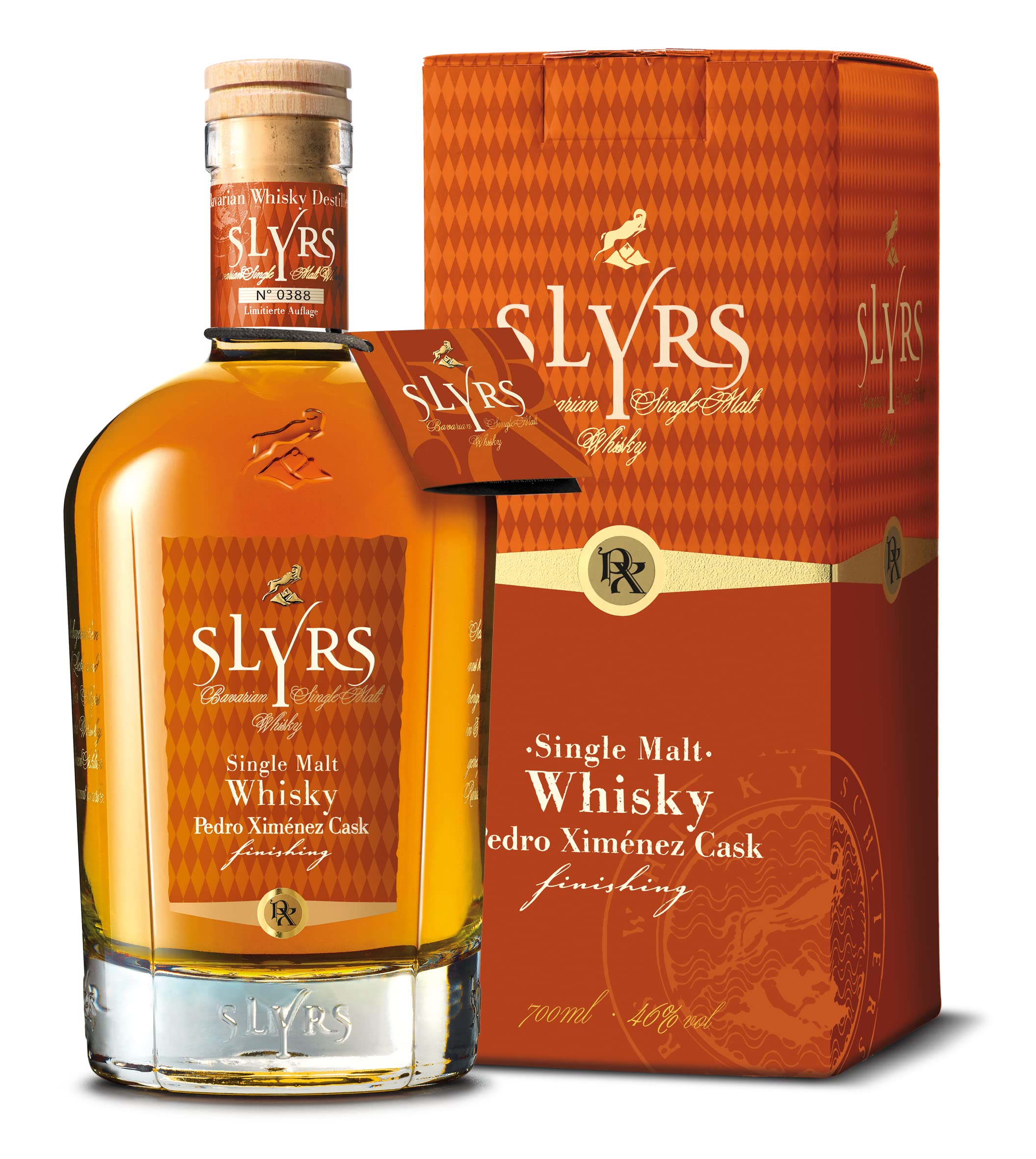 Slyrs Single Malt Whisky Pedro Ximénez Cask Finish 46% Vol. 0,7l en boîte cadeau