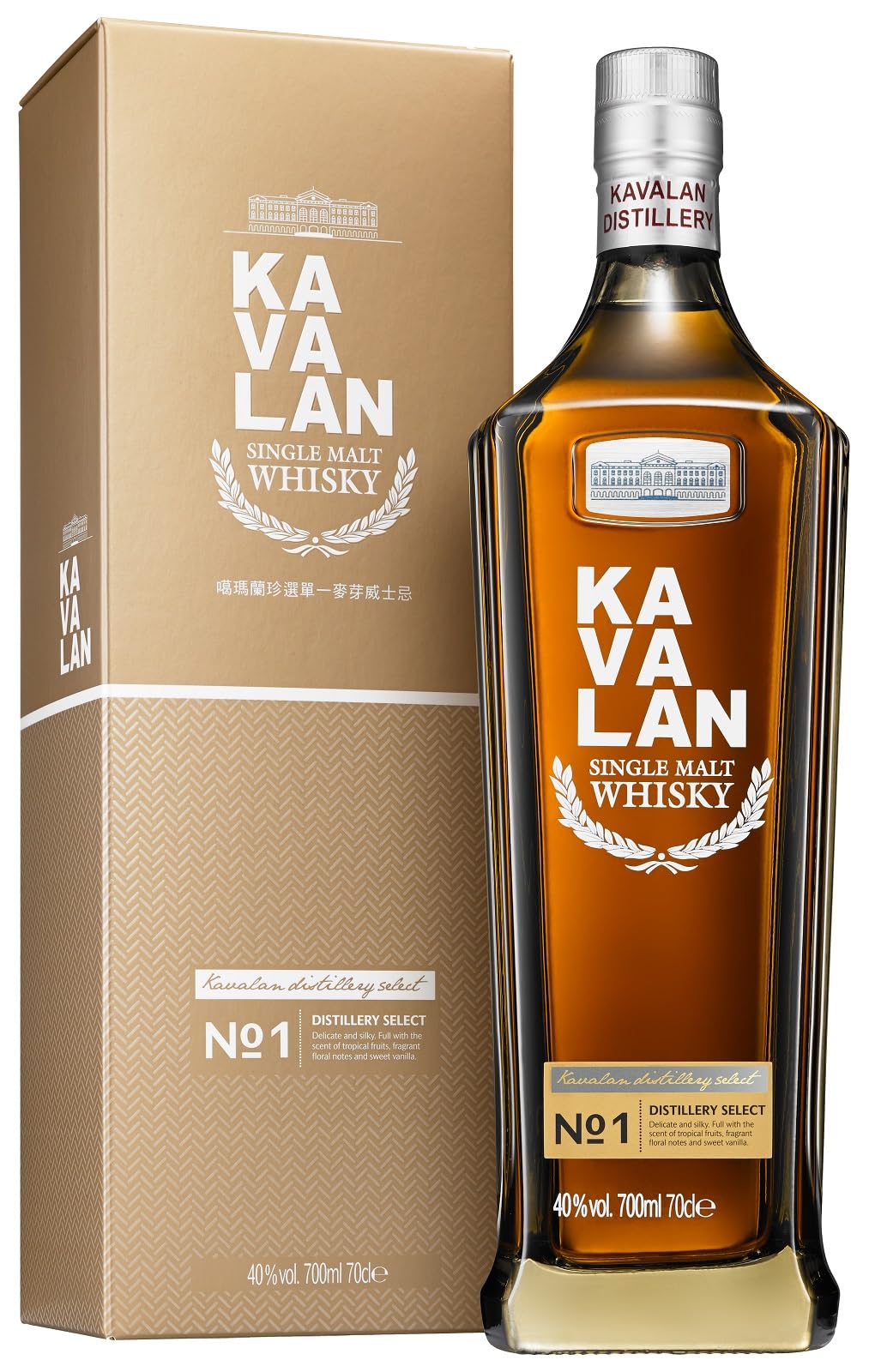 Kavalan DISTILLERY SELECT Single Malt Whisky No. 1 40% Vol. 0,7l en bo — Piscosaveur