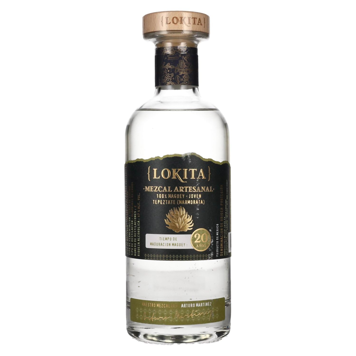 Lokita 20 Años 100% Maguey Mezcal Artesanal 47% Vol. 0,7l — Piscosaveur