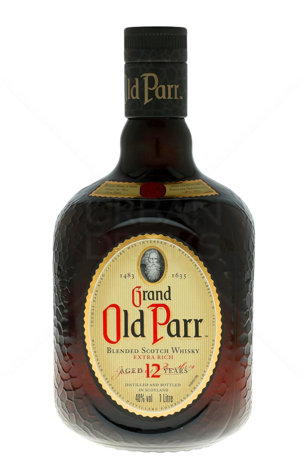 Grand Old Parr 12 Years Old Blended Scotch Whisky 40% Vol. 1l en boîte — Piscosaveur