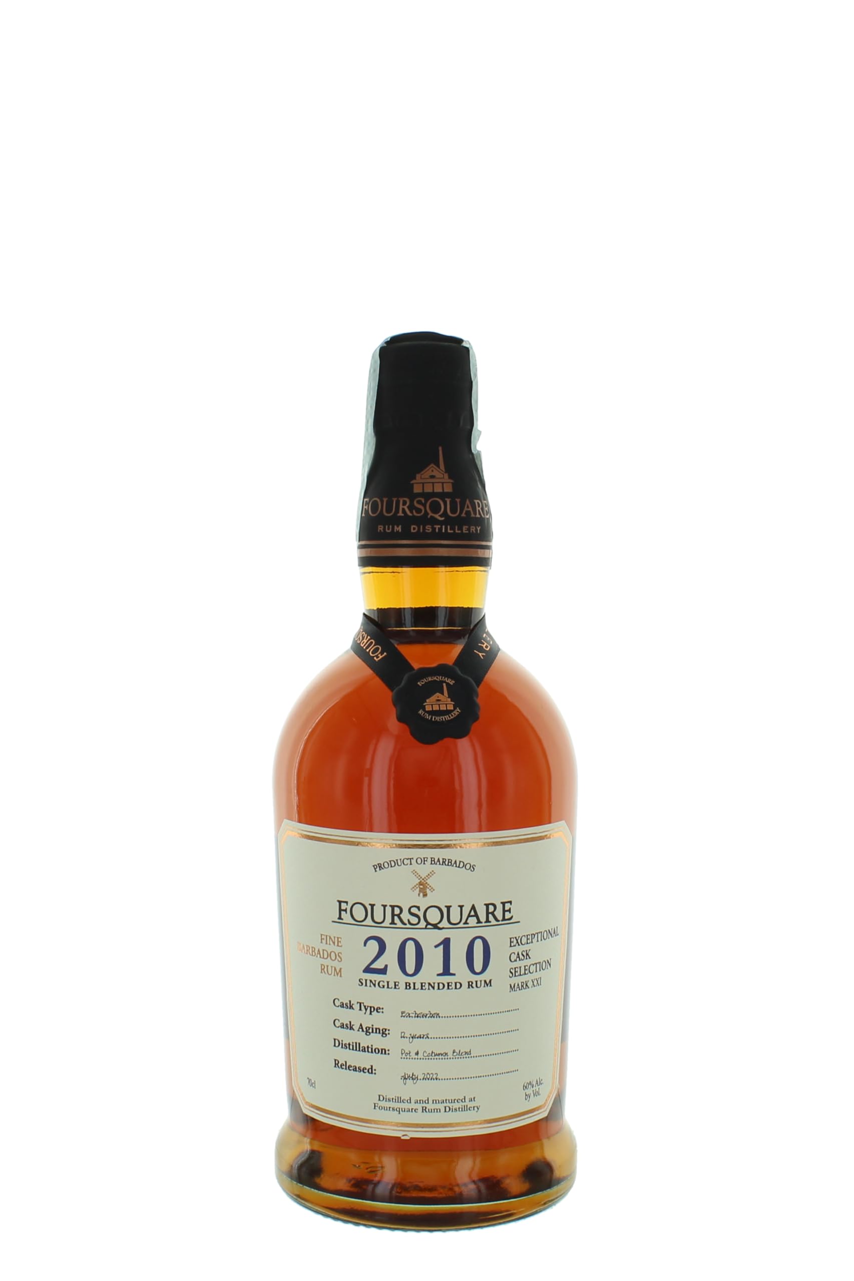 Foursquare 12 Years Old Single Blended Rum Cask Strength 2010 60% Vol. — Piscosaveur