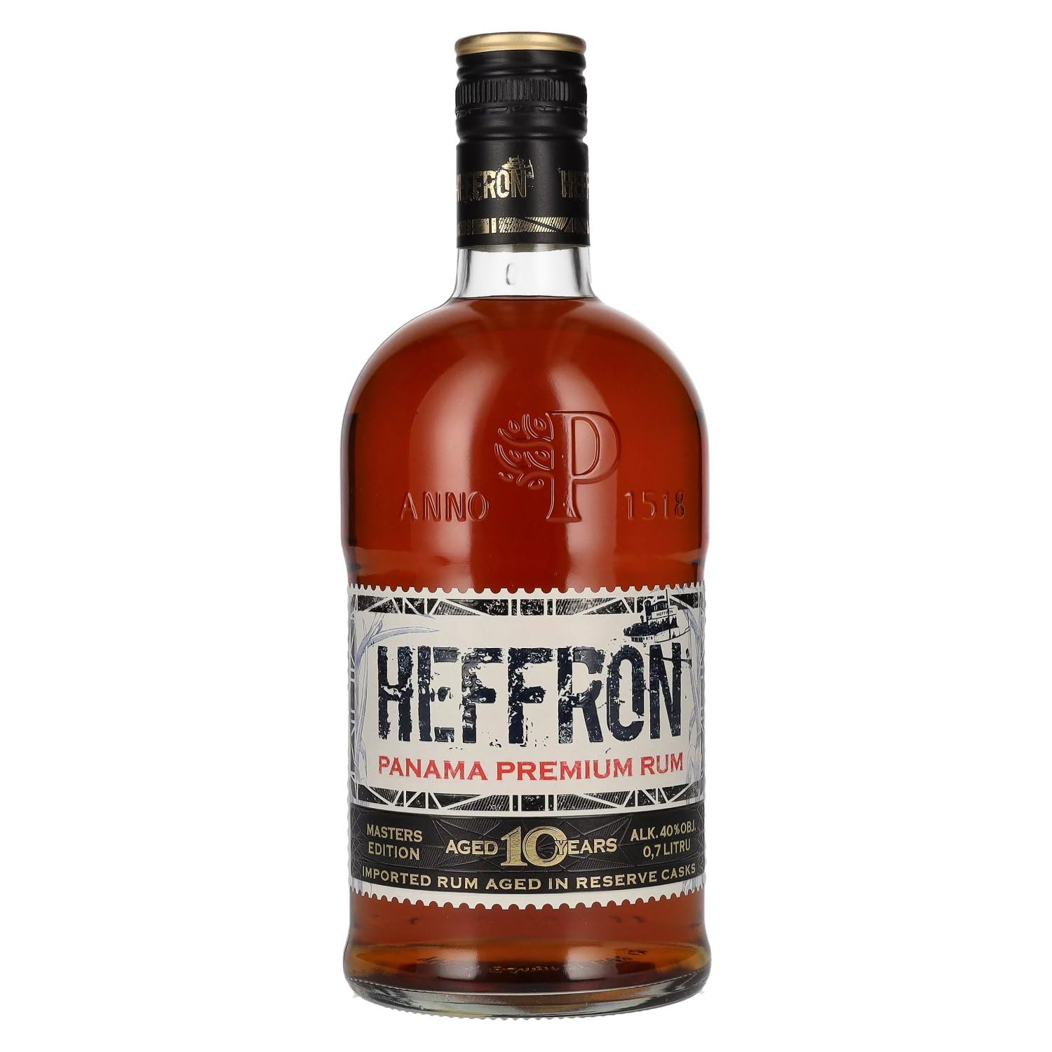 Heffron 10 Years Old Masters Edition Panama Premium Rum 40% Vol. 0,7l — Piscosaveur