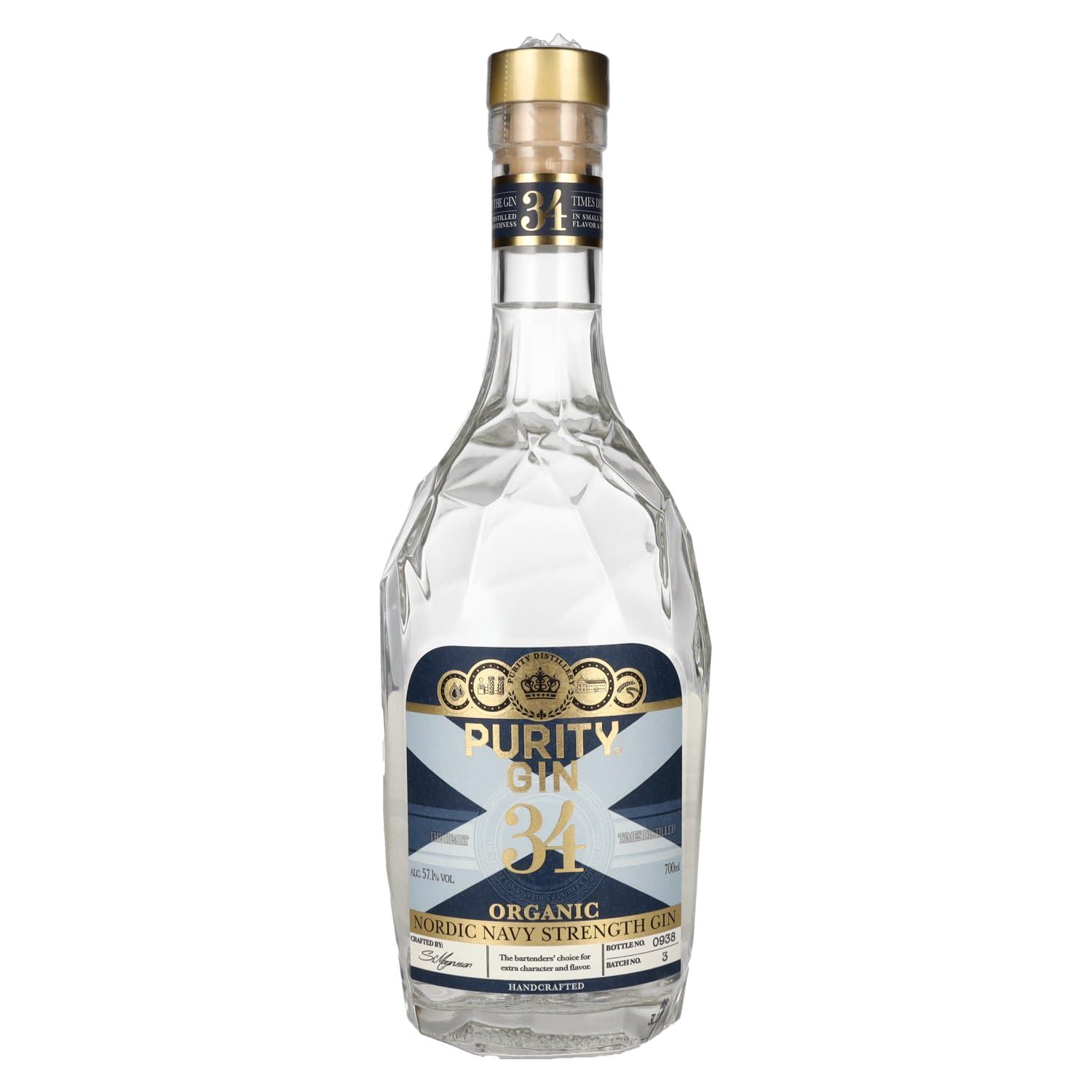 Purity 34 CRAFT NORDIC NAVY STRENGTH Gin 57,1% Vol. 0,7l — Piscosaveur