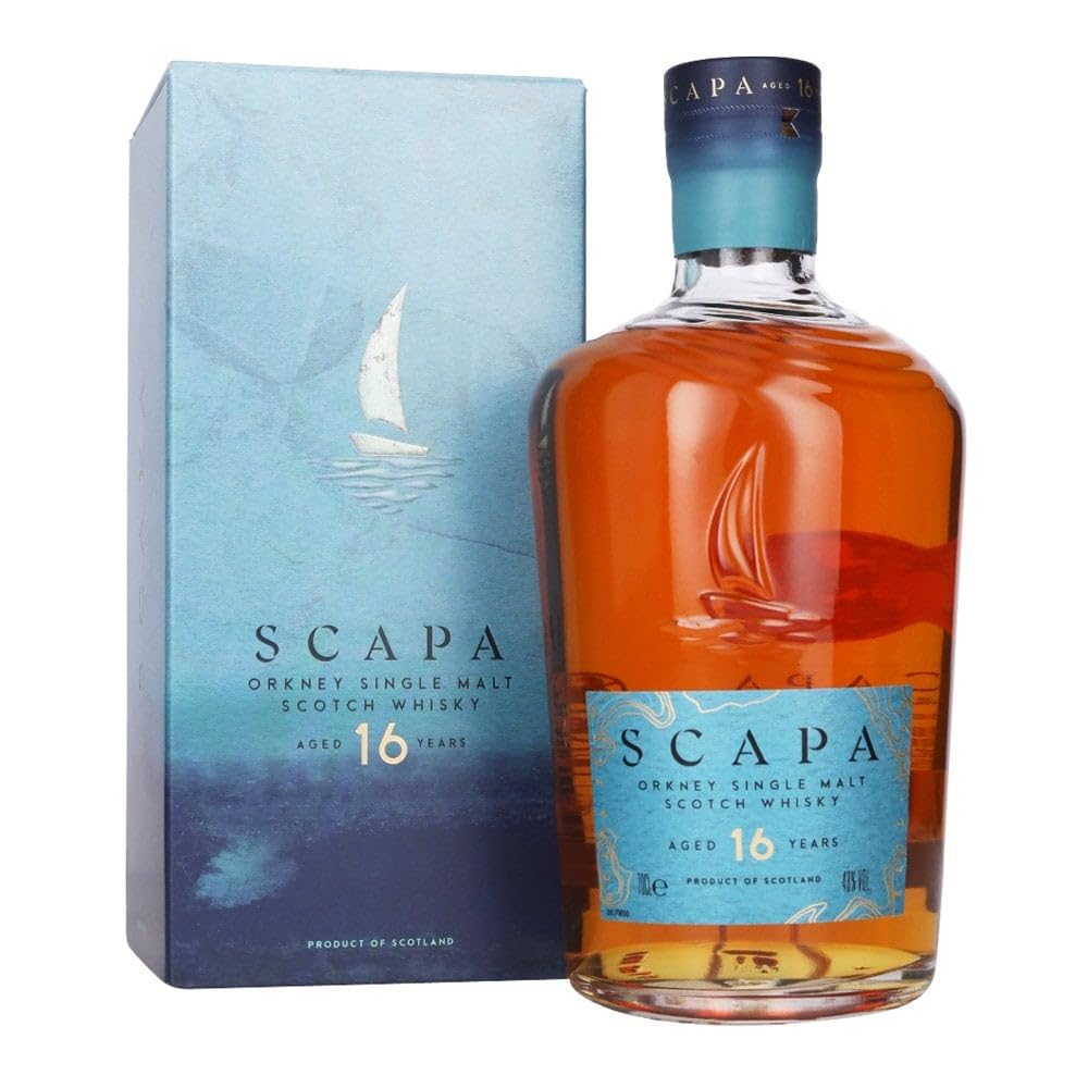Scapa Orkney 16 Years Old Single Malt Scotch Whisky 48% Vol. 0,7l en b — Piscosaveur