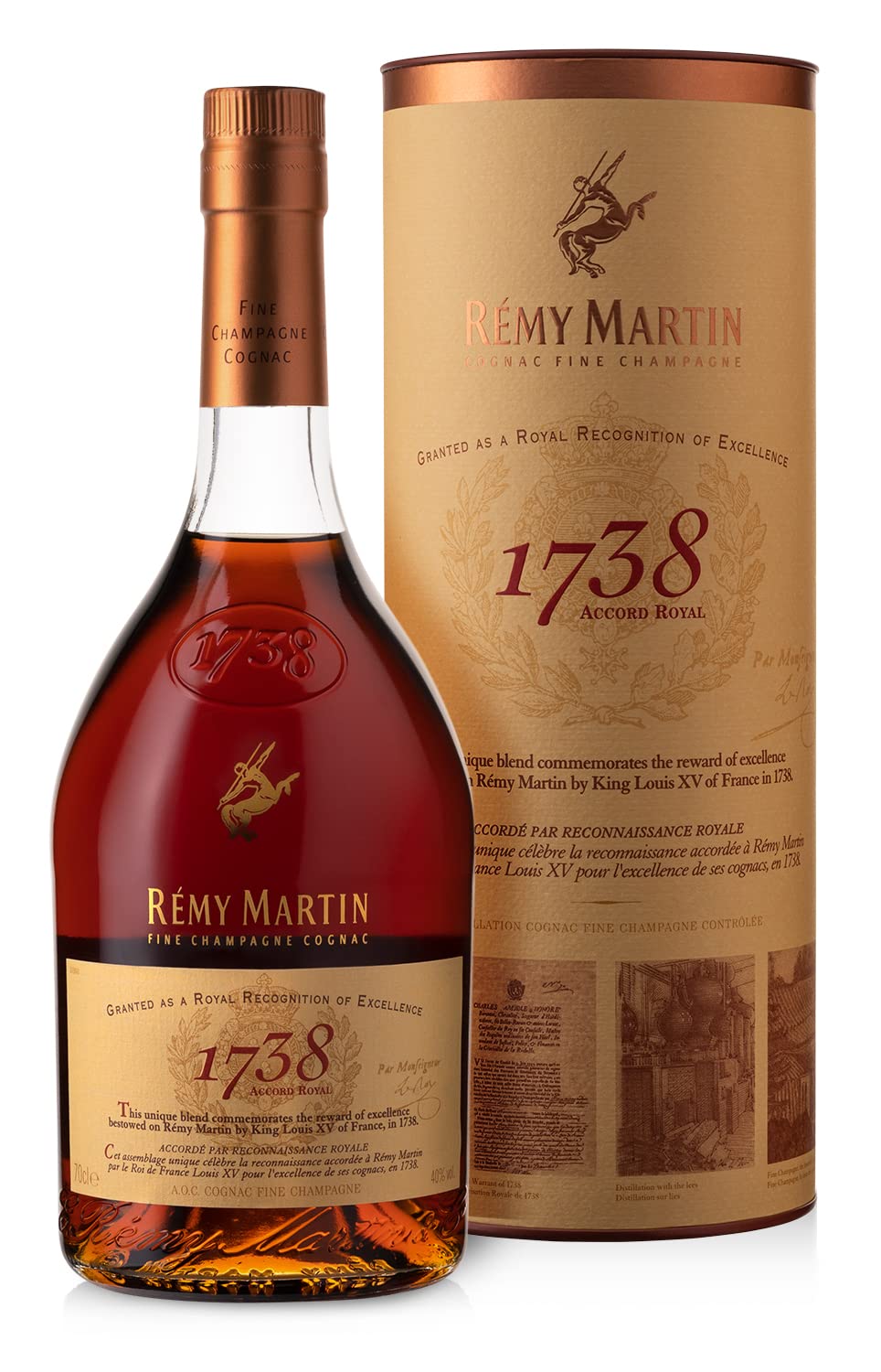 Rémy Martin 1738 ACCORD ROYAL Cognac Fine Champagne 40% Vol. 0,7l en boîte cadeau