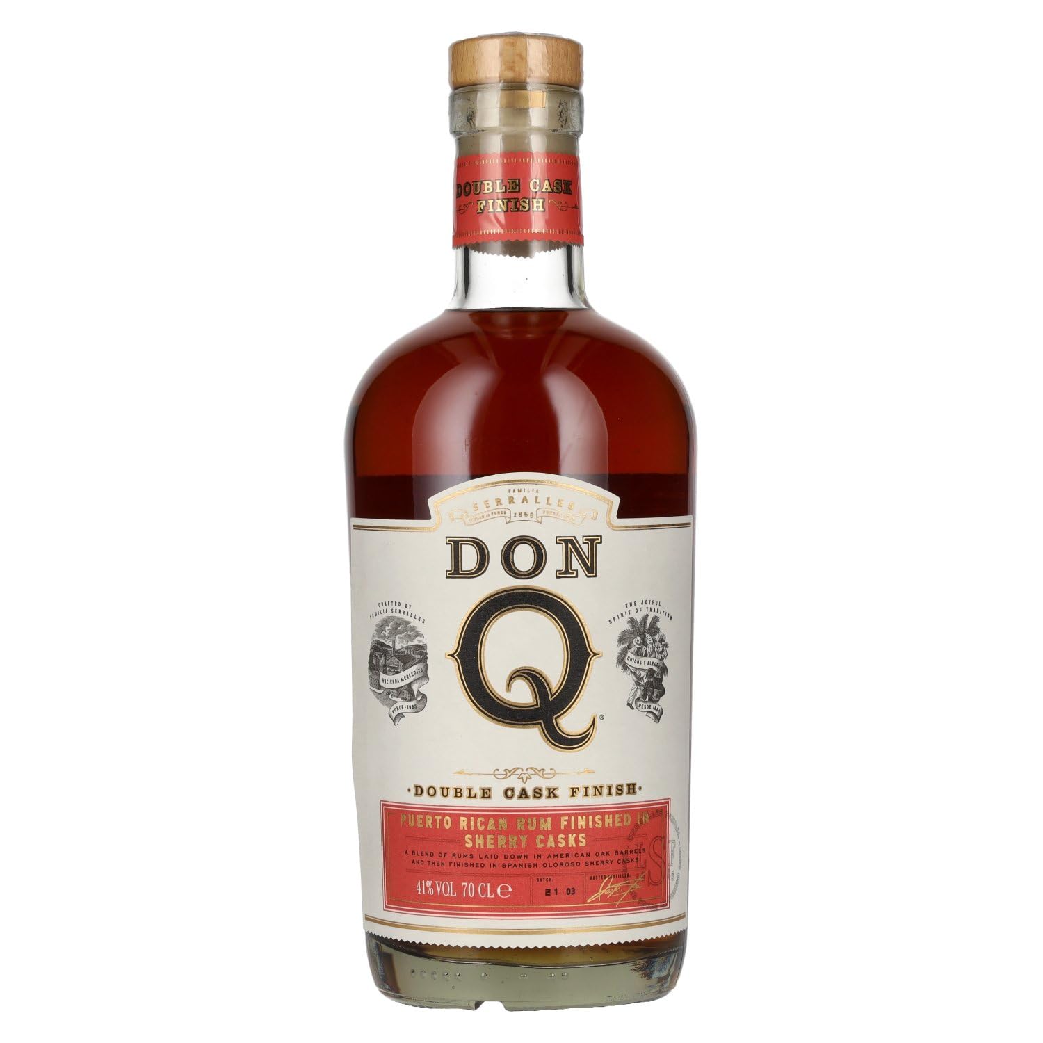 Don Q Double Cask SHERRY CASK FINISH Rum 41% Vol. 0,7l