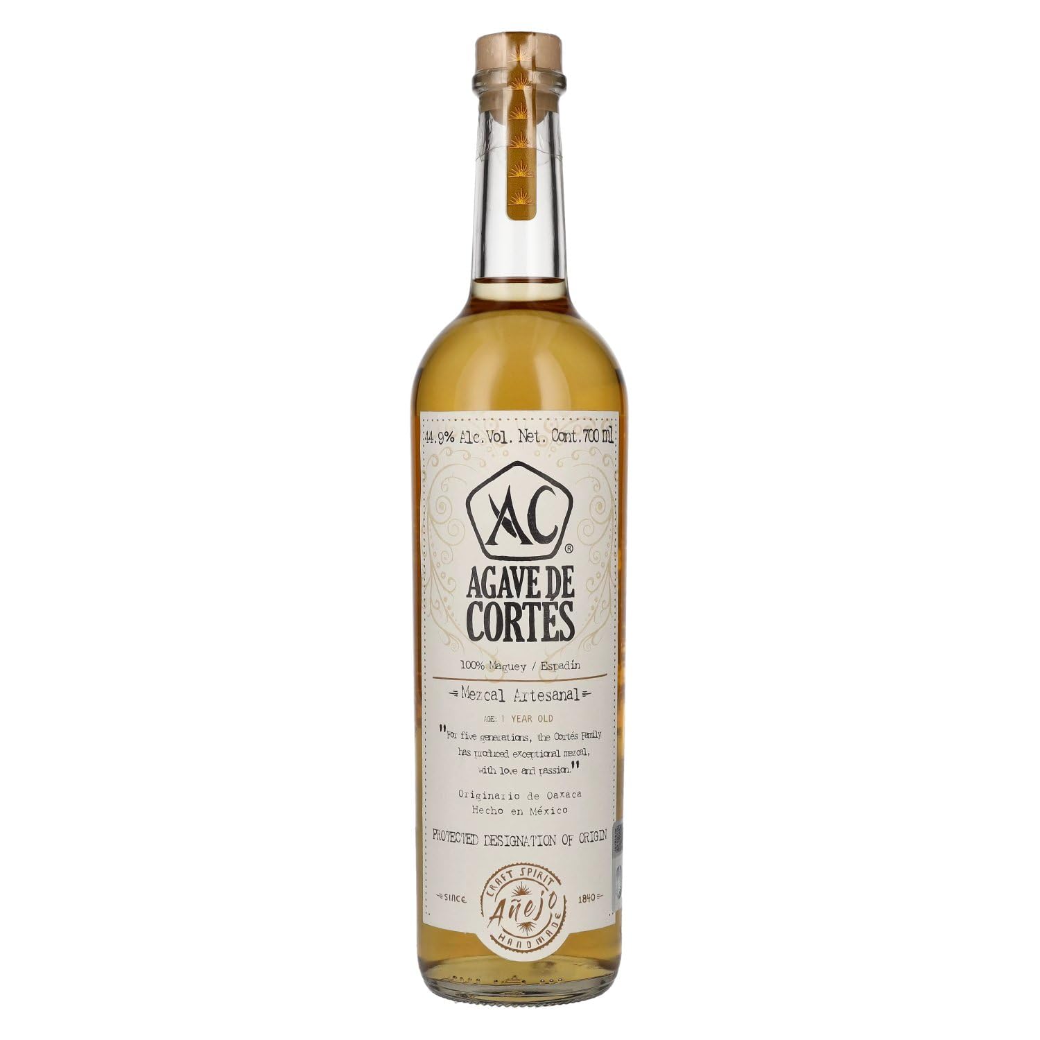 Agave de Cortés Mezcal Artesanal AÑEJO 45,6% Vol. 0,7l — Tequila — Piscosaveur
